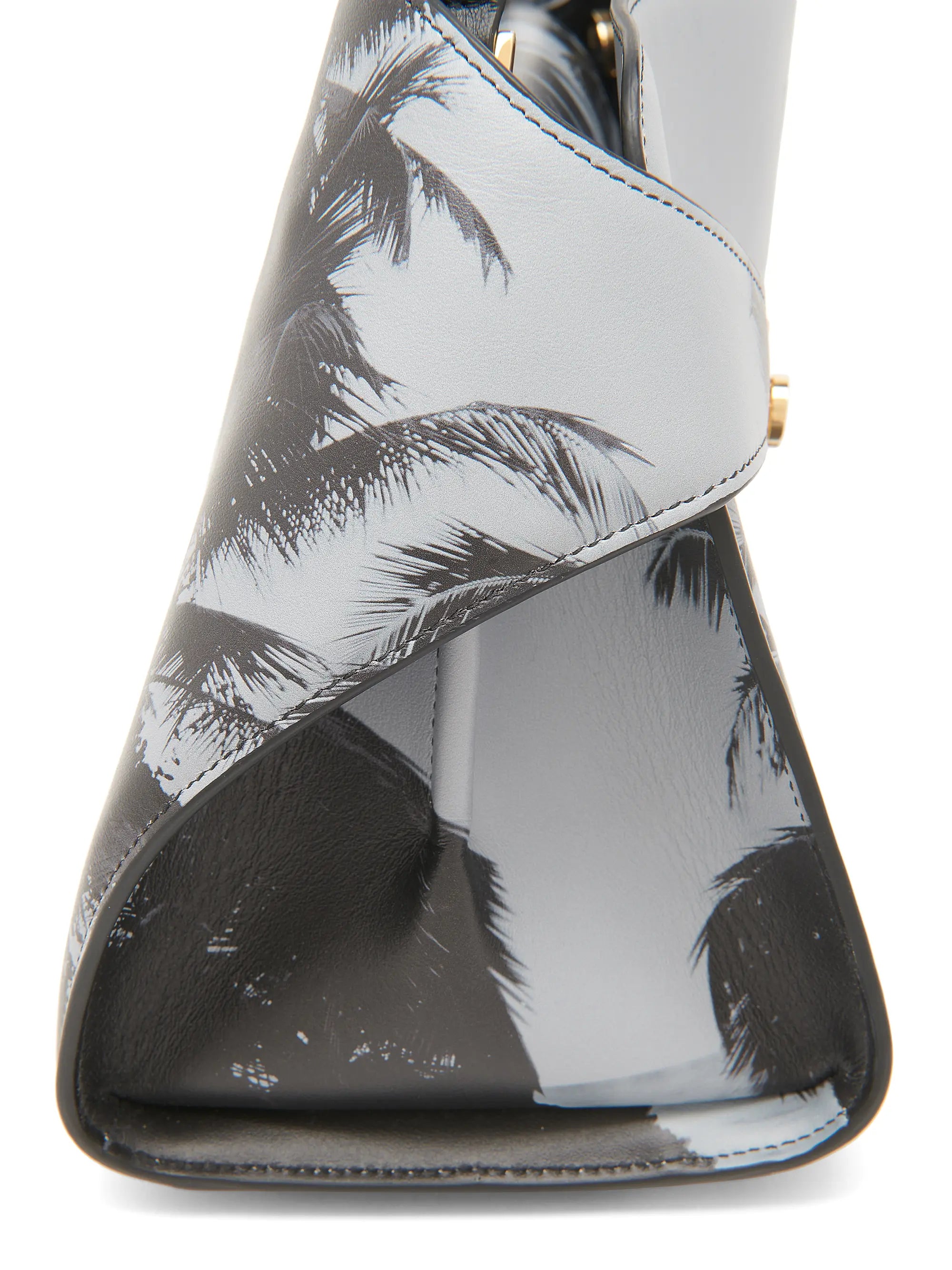 FERRAGAMO Gancini Palm-Printed Leather Shoulder Bag