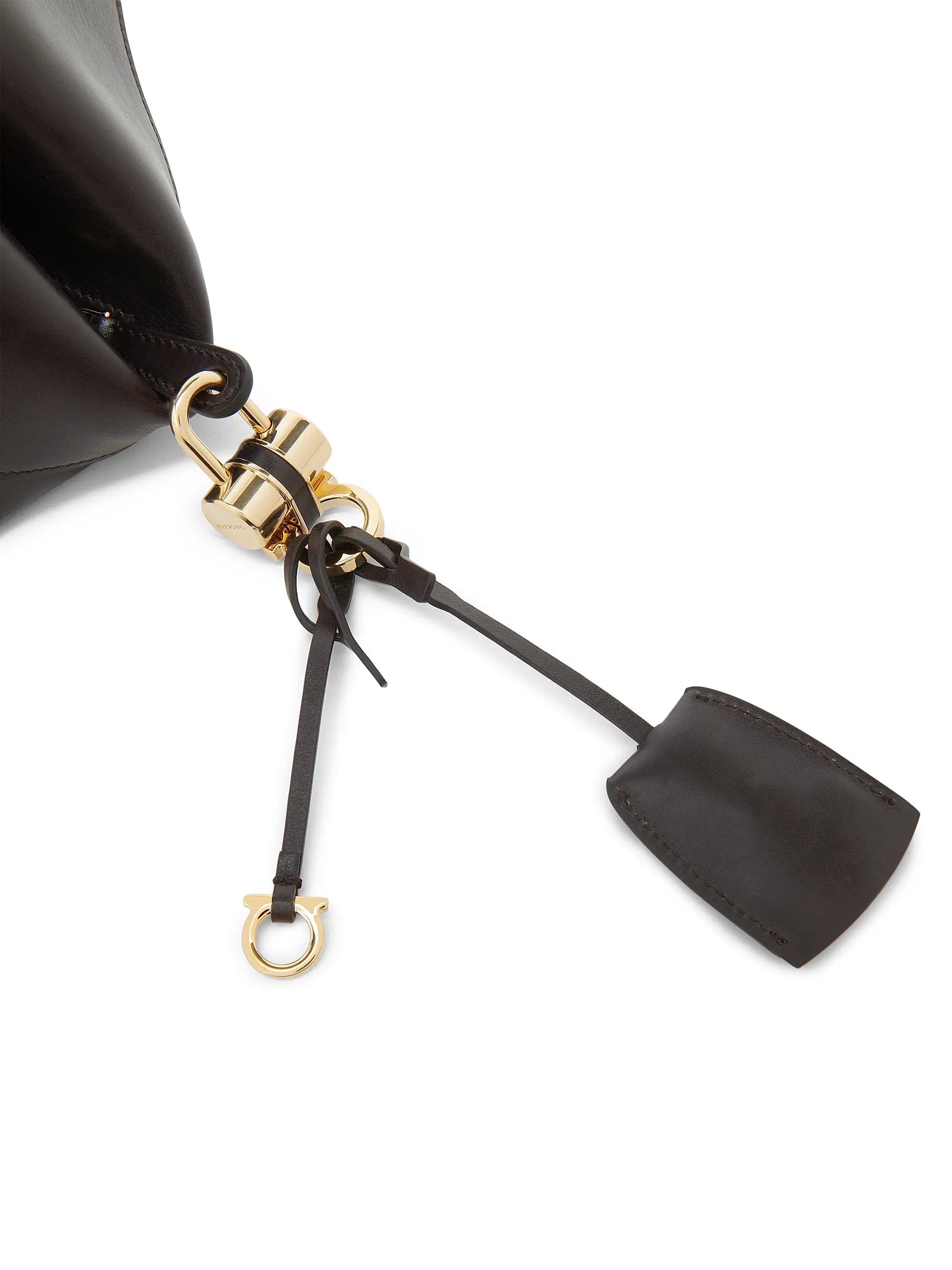 FERRAGAMO Extra-Small Scarf Leather Shoulder Bag