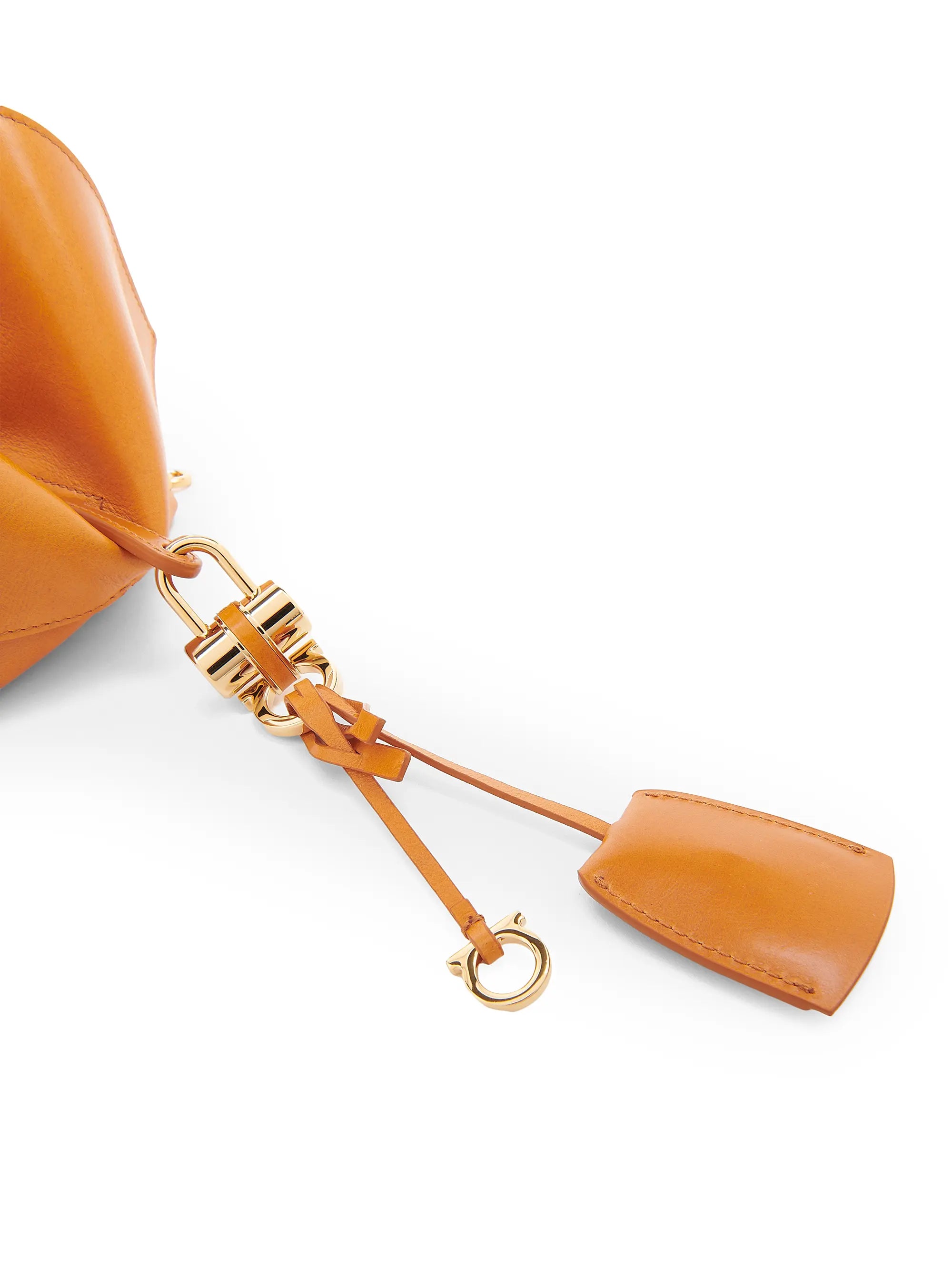 FERRAGAMO Extra-Small Scarf Leather Shoulder Bag