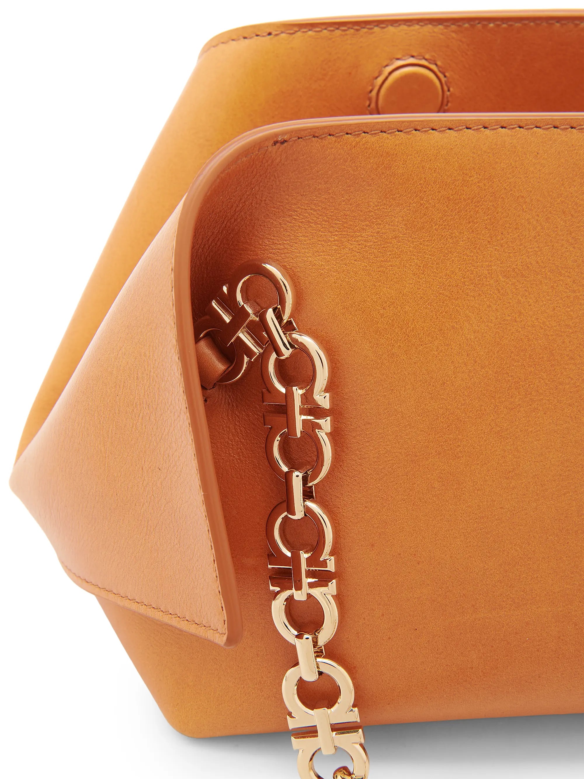 FERRAGAMO Extra-Small Scarf Leather Shoulder Bag