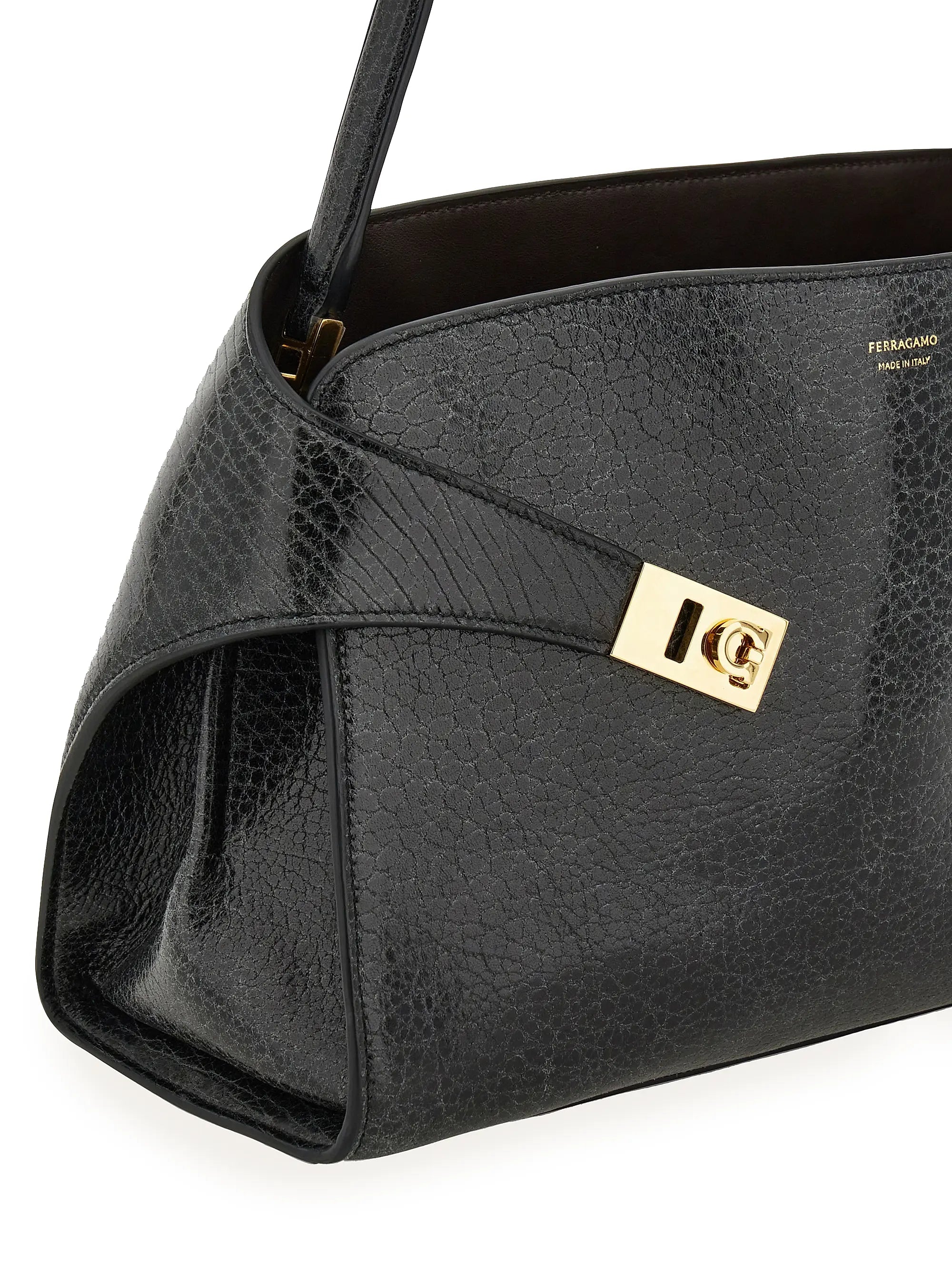 FERRAGAMO Hug Leather Shoulder Bag