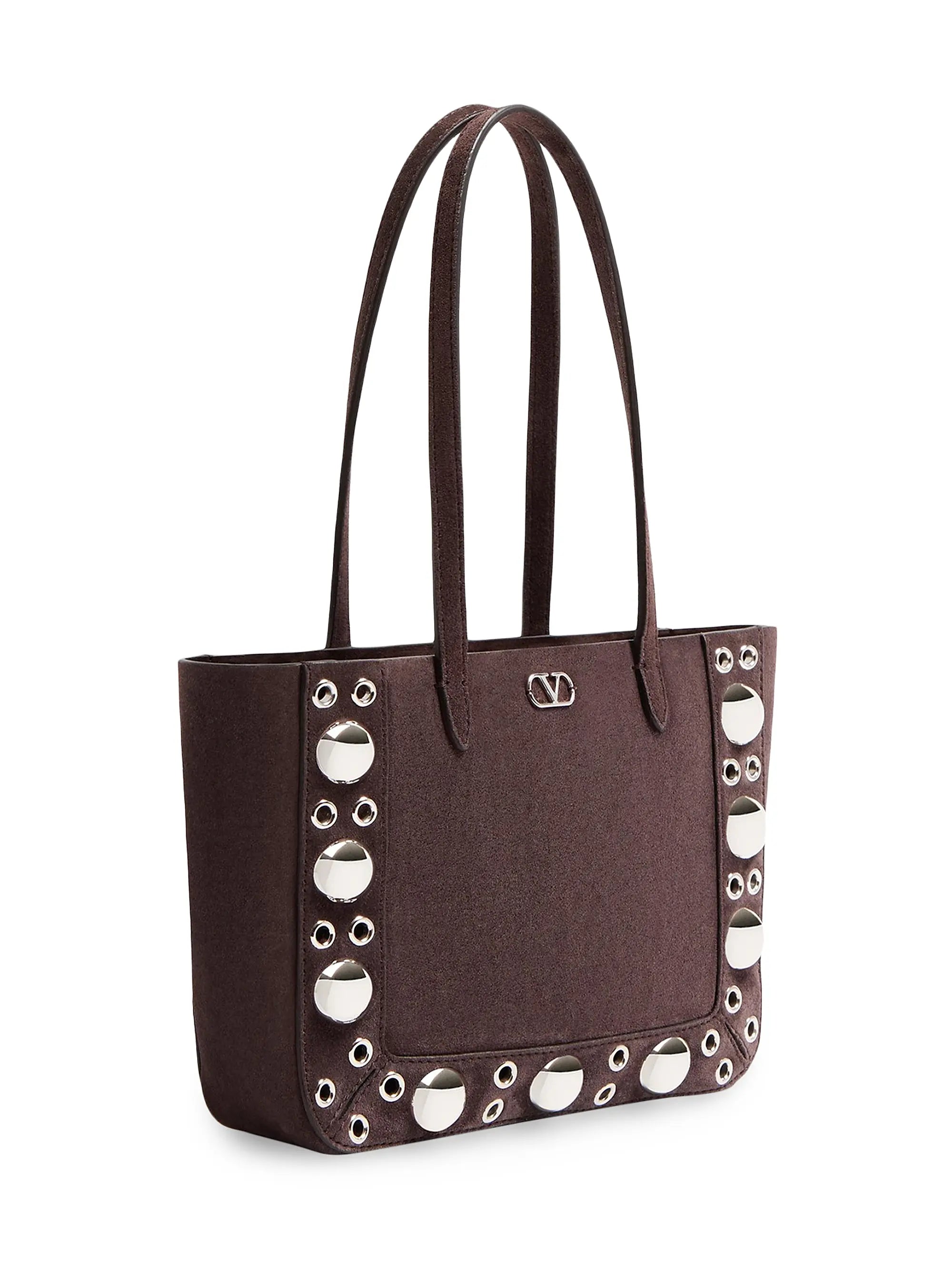 Valentino Garavani Nellcôte Mini Suede Shopping Bag