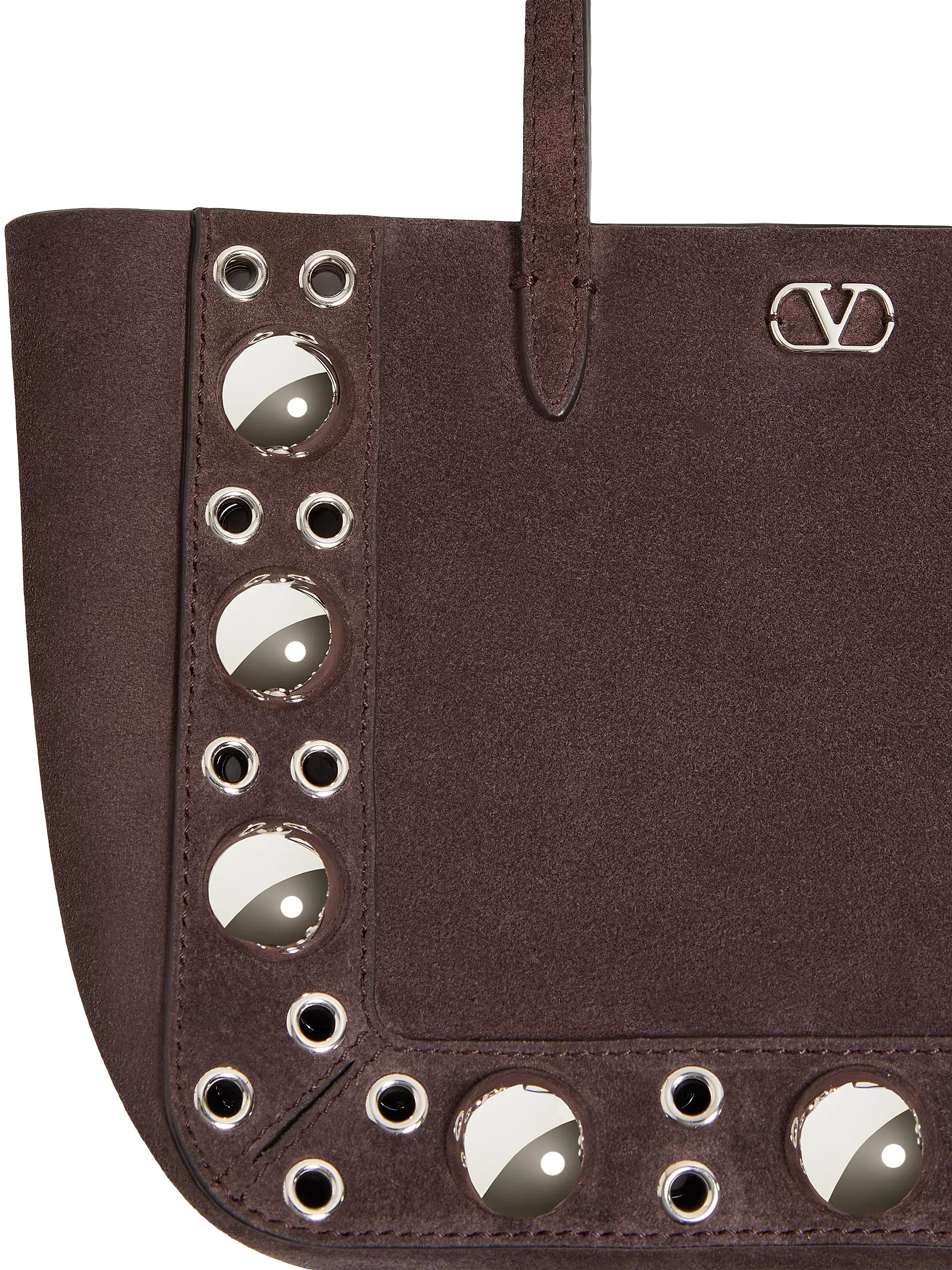 Valentino Garavani Nellcôte Mini Suede Shopping Bag