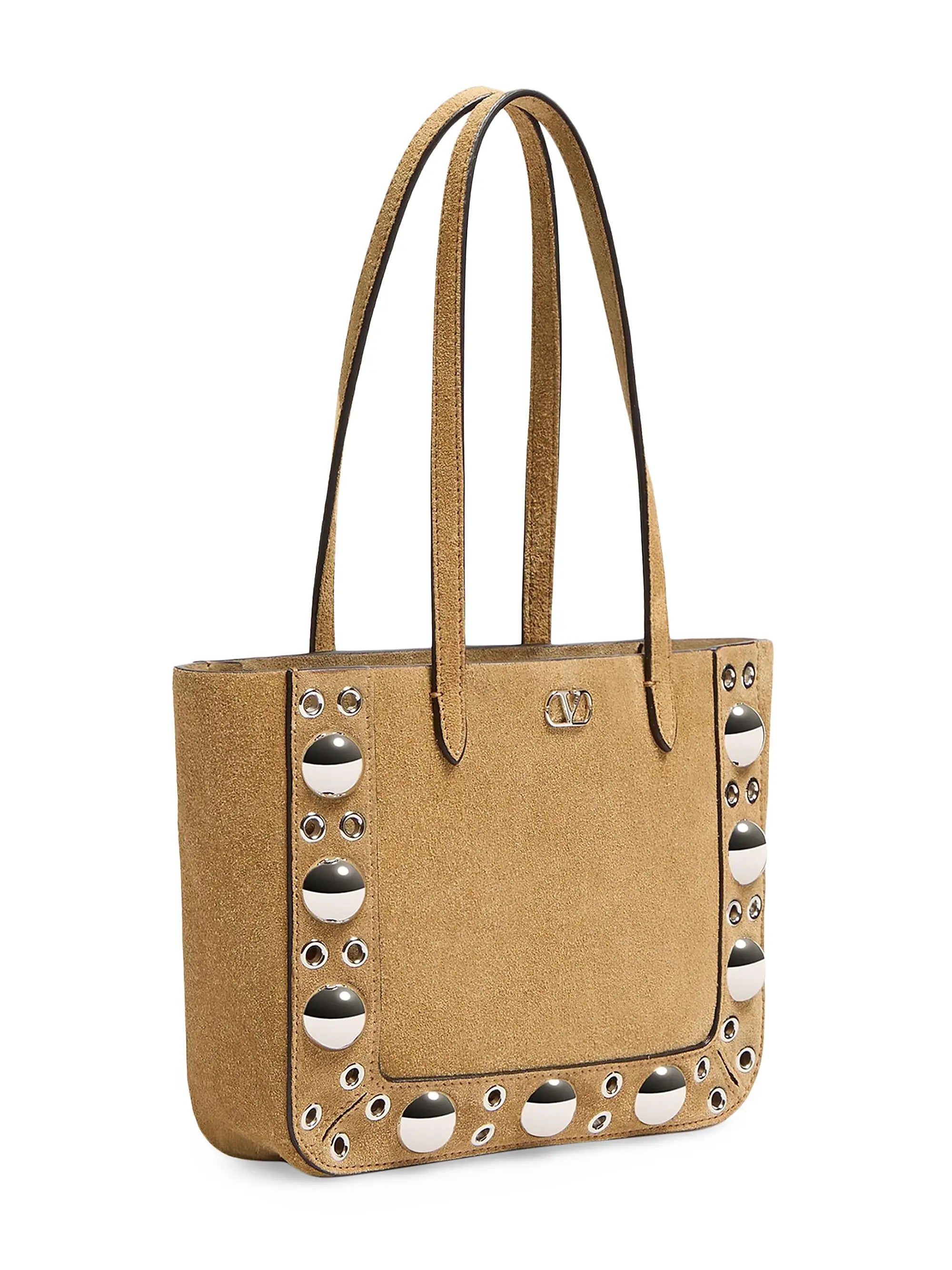 Valentino Garavani Nellcôte Mini Suede Shopping Bag