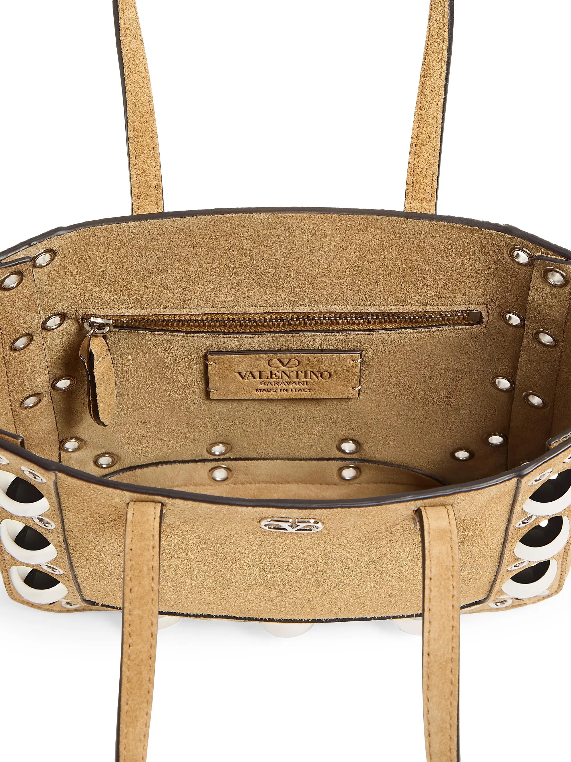 Valentino Garavani Nellcôte Mini Suede Shopping Bag