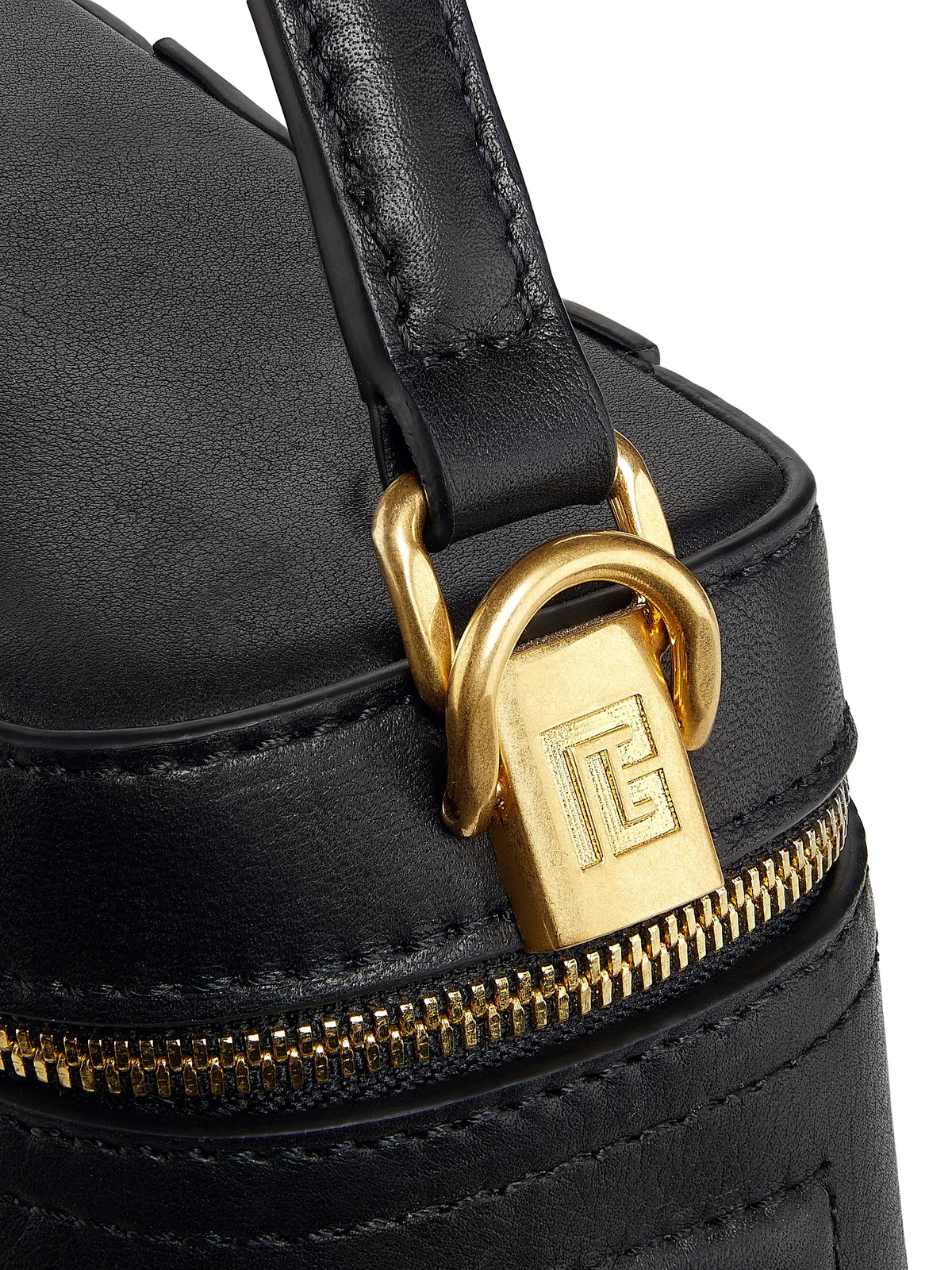 Balmain Pulse Leather Vanity Bag