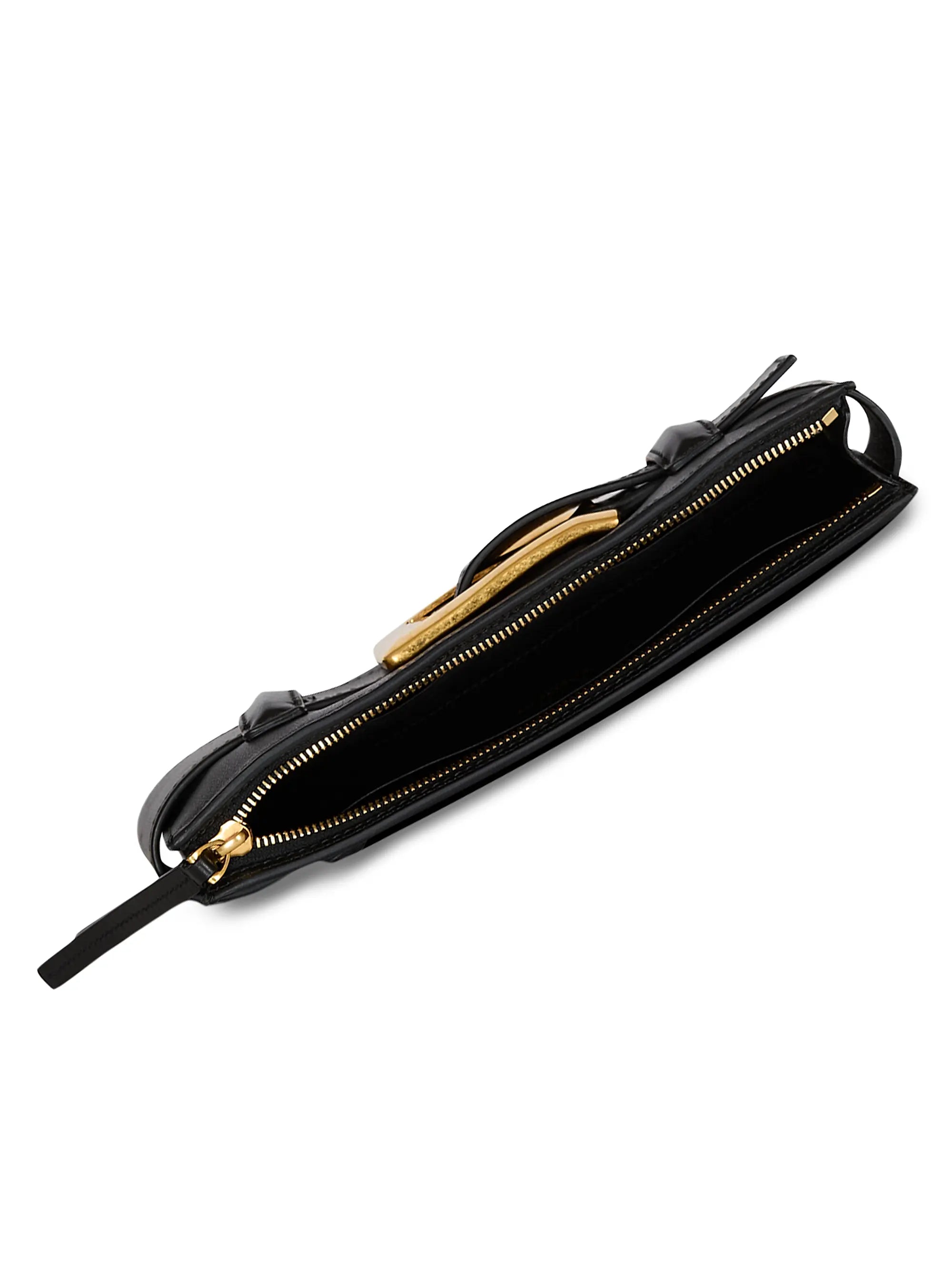 Balmain Anthem Buckle-Detailed Leather Pouch