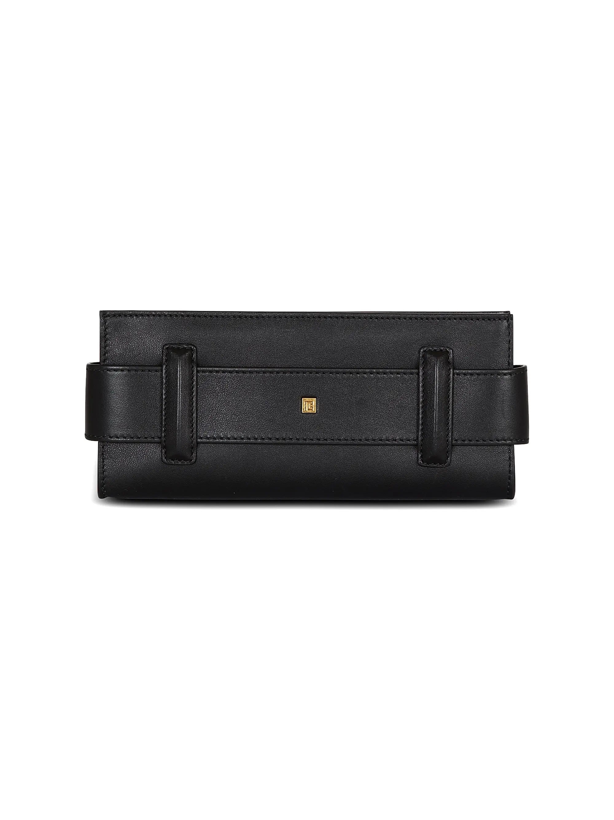 Balmain Anthem Buckle-Detailed Leather Pouch