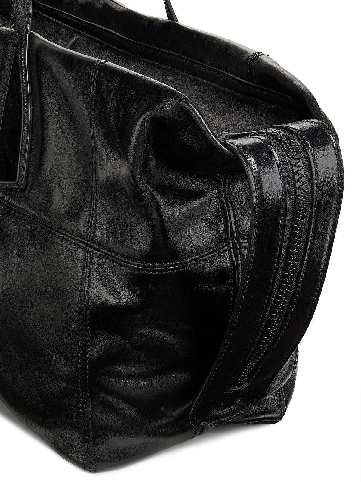 Balmain Track Leather Tote Bag