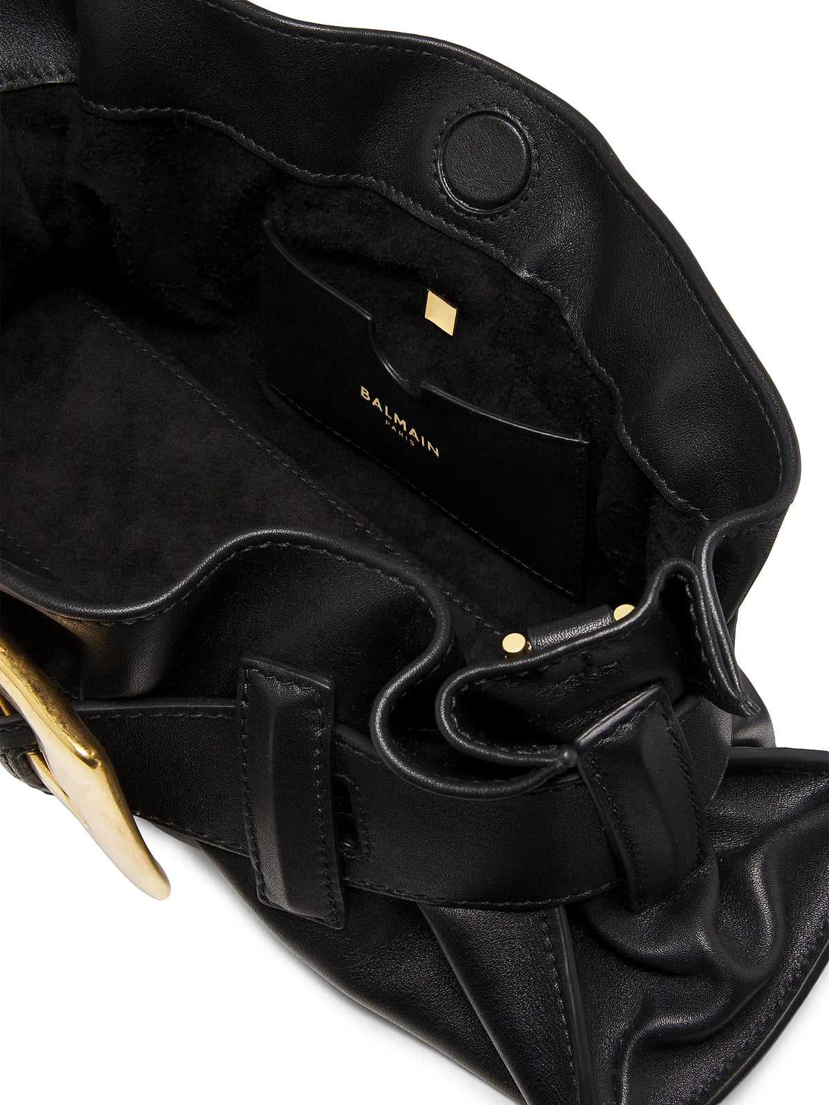 Balmain Mini Anthem Leather Top Handle Bag
