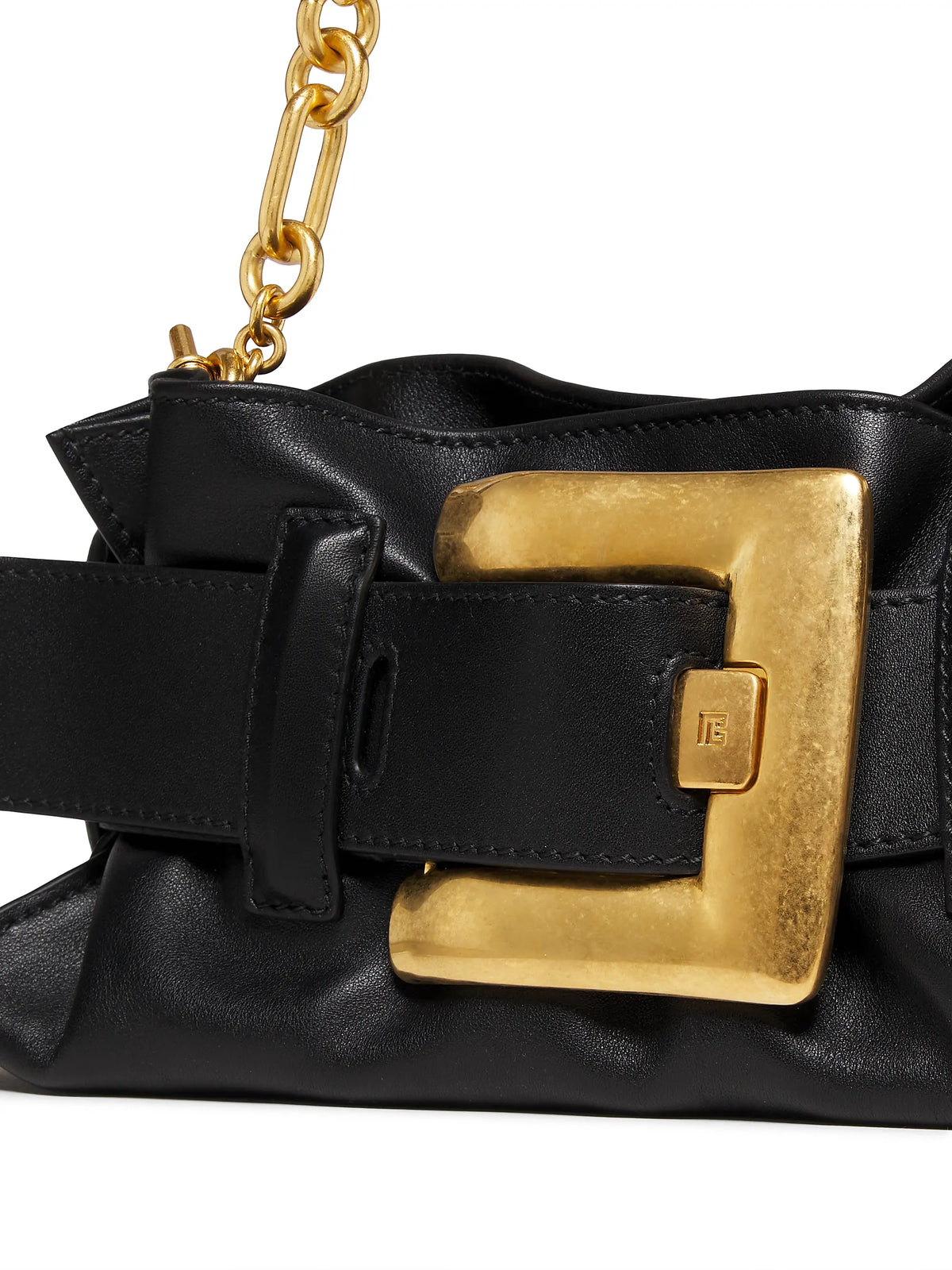 Balmain Mini Anthem Leather Top Handle Bag