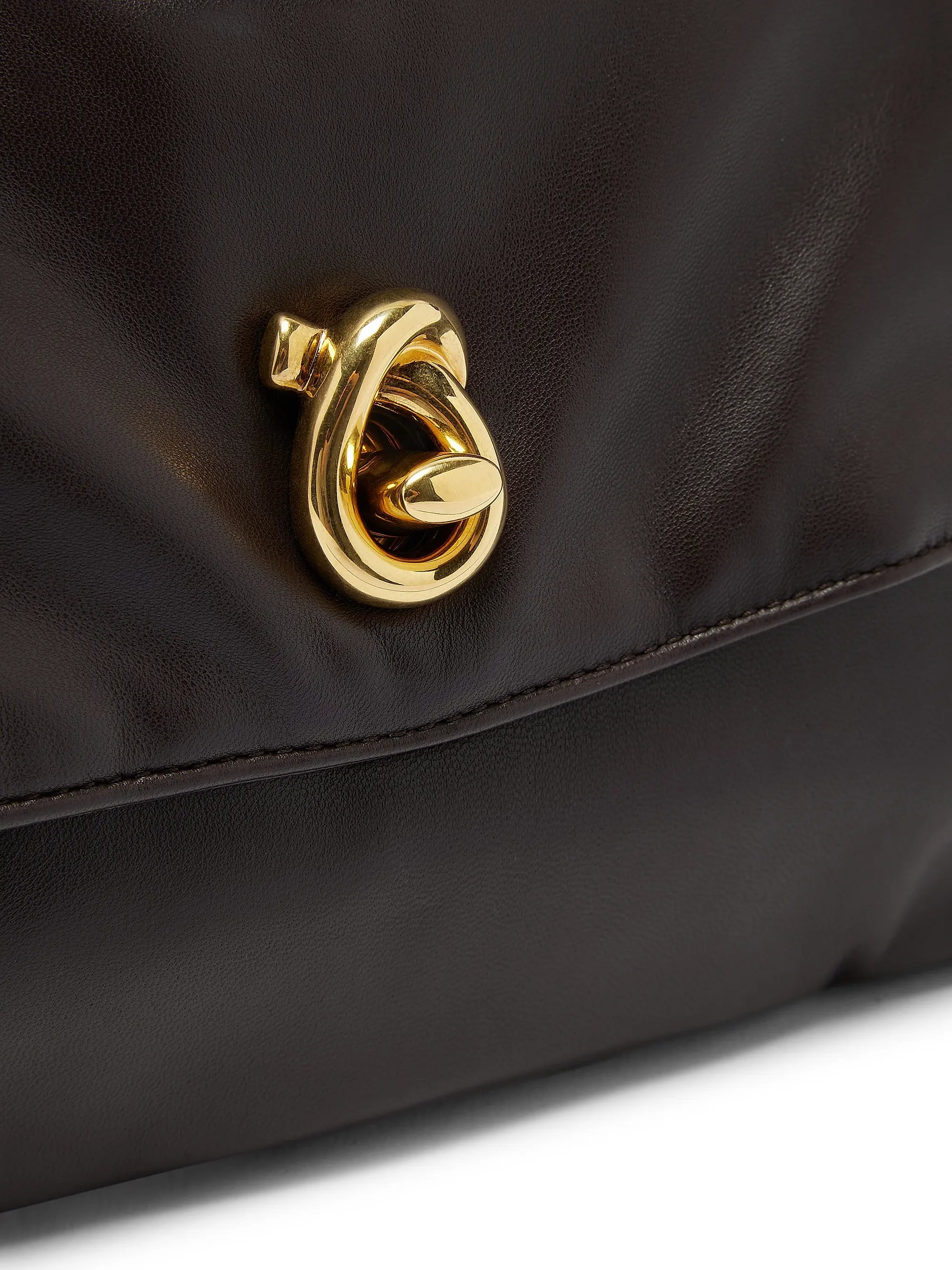 Bottega Veneta Soft Lock Leather Shoulder Bag