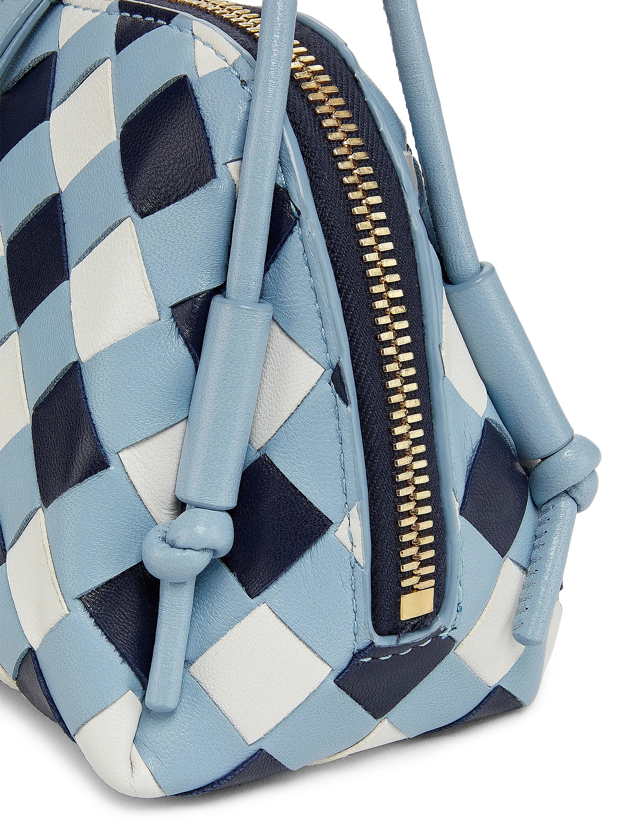 Bottega Veneta Checkered Leather Concert Pouch
