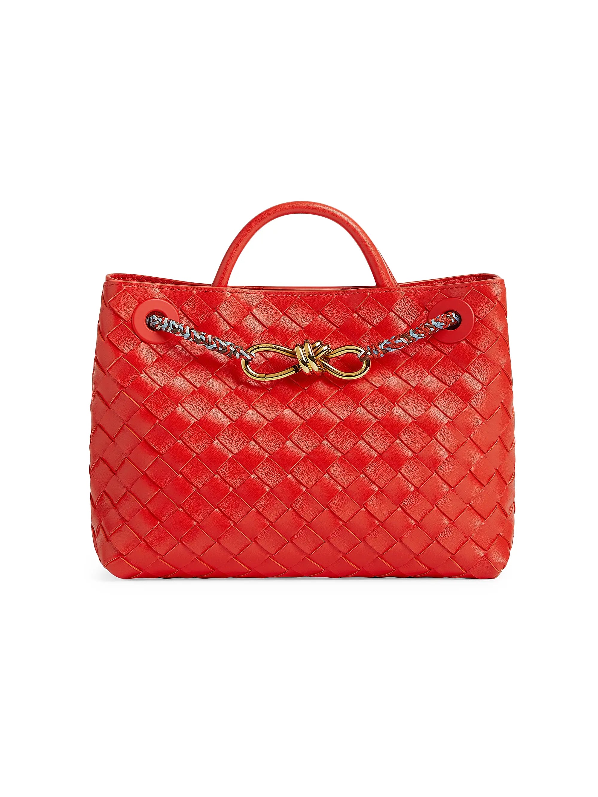 Bottega Veneta Small Andiamo Intrecciato Leather Top Handle Bag