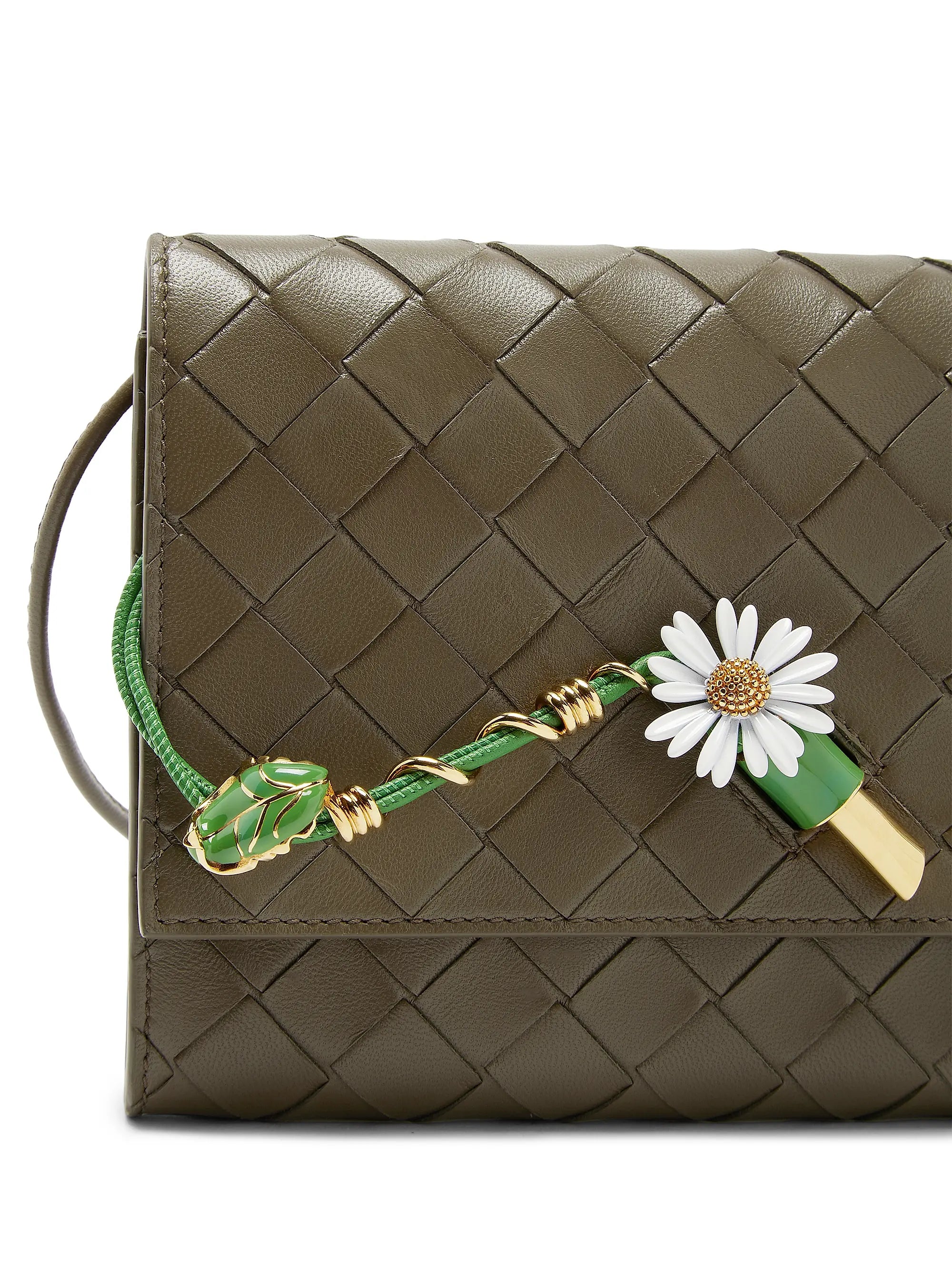 Bottega Veneta Daisy Intrecciato Leather Pouch