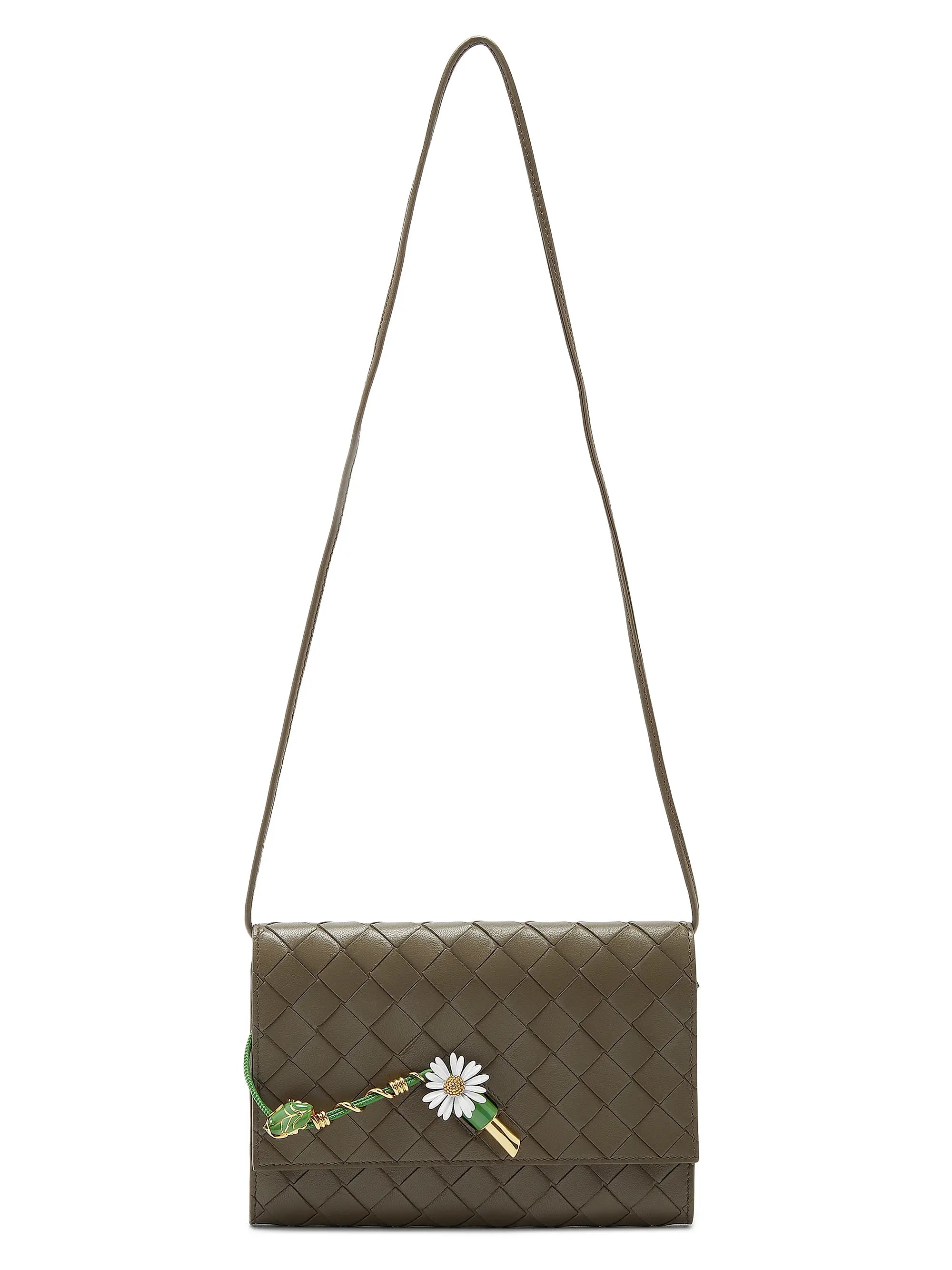 Bottega Veneta Daisy Intrecciato Leather Pouch