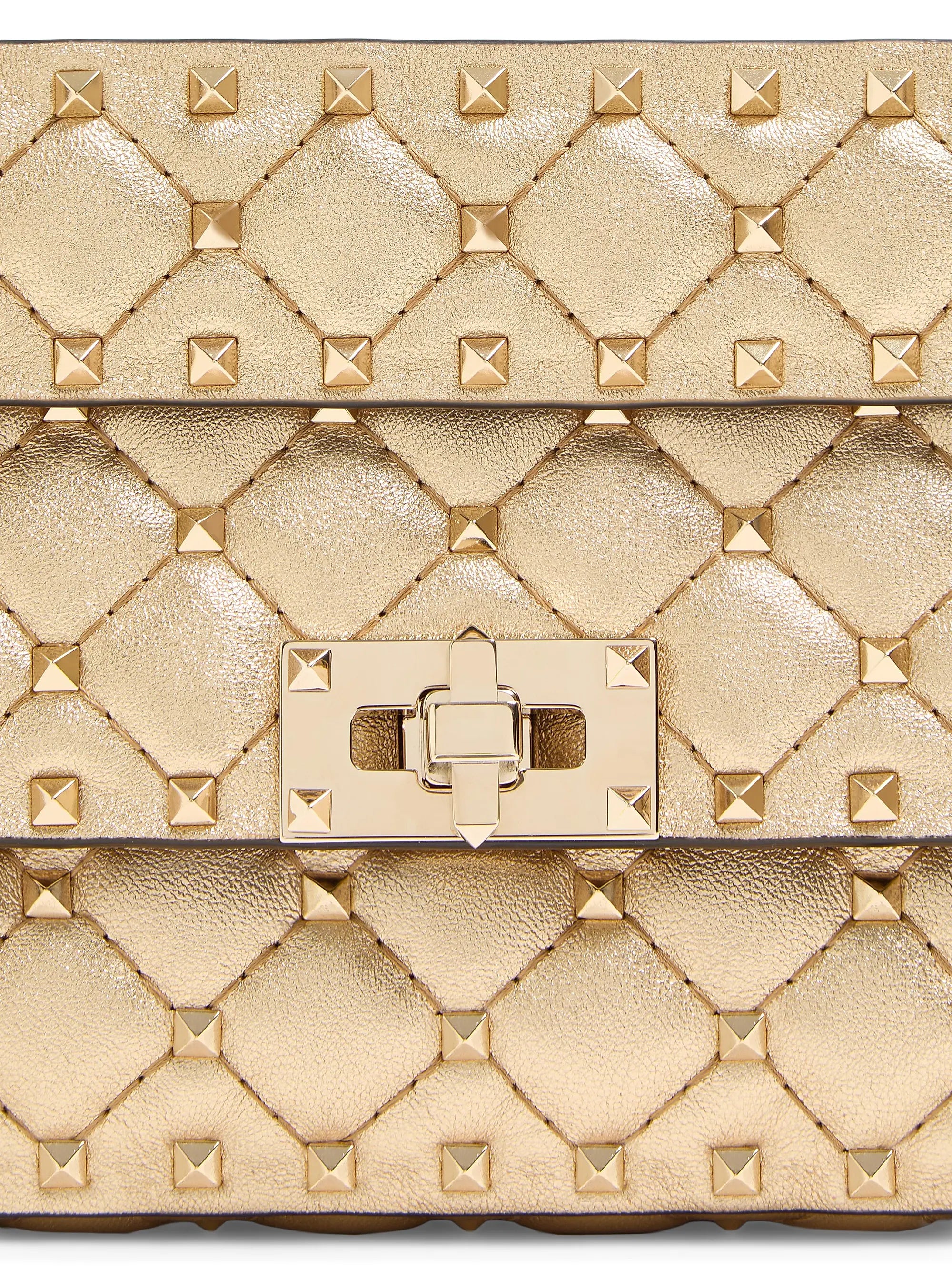 Valentino Garavani Rockstud Spike Small Laminated Nappa Crossbody Bag