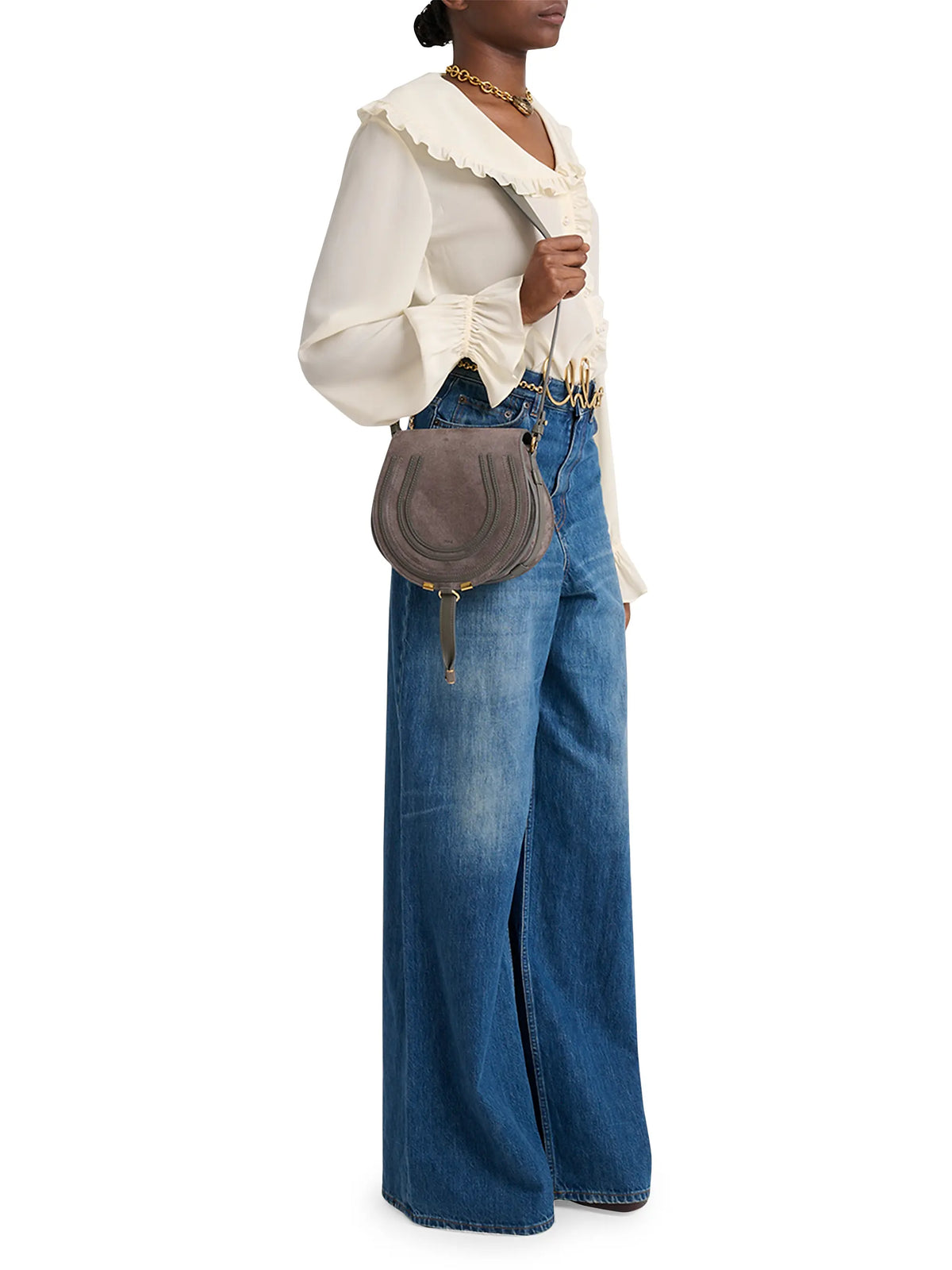 Chloé Marcie Suede Crossbody Bag