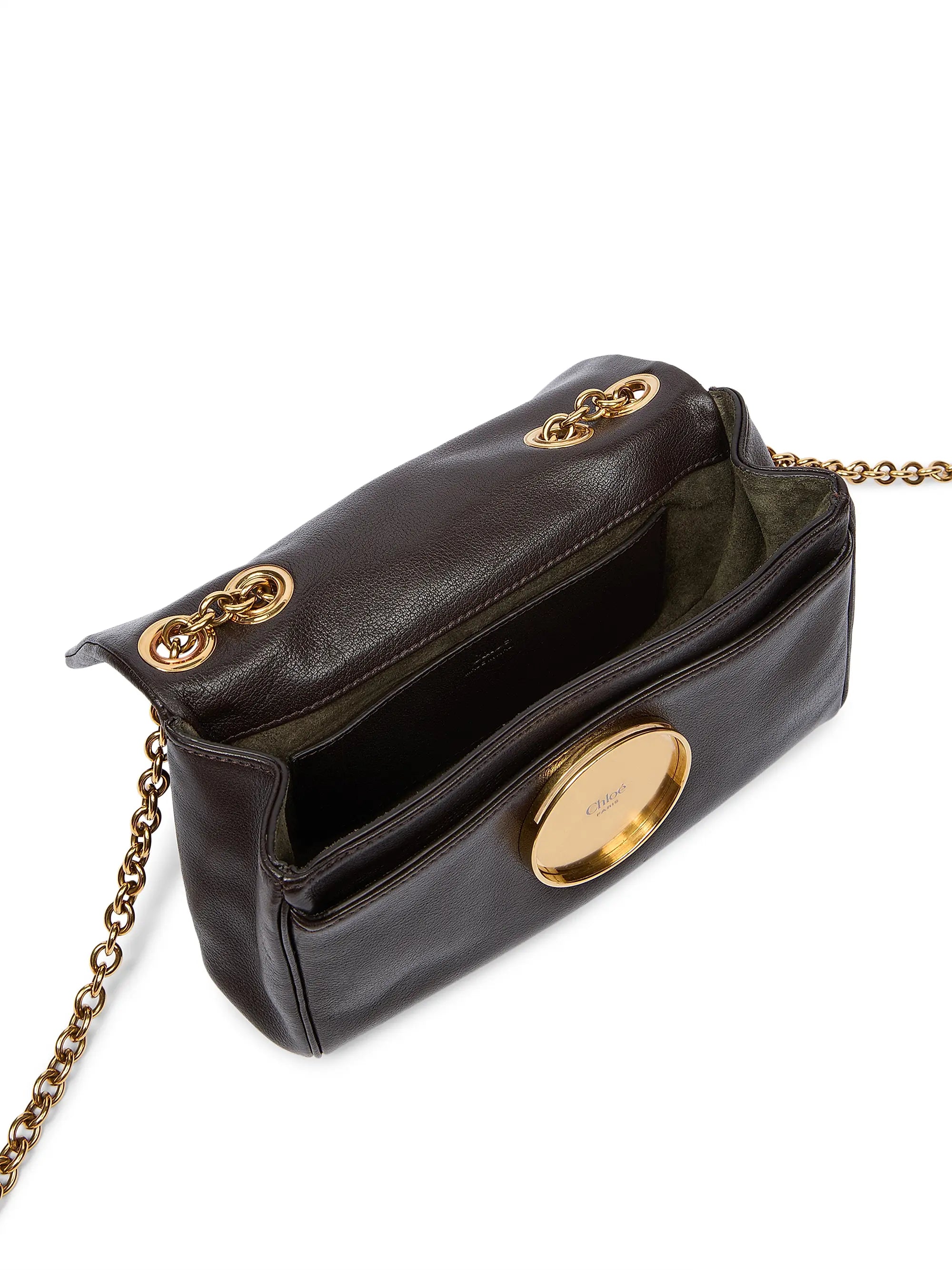 Chloé Small Heritage Leather Chain Shoulder Bag