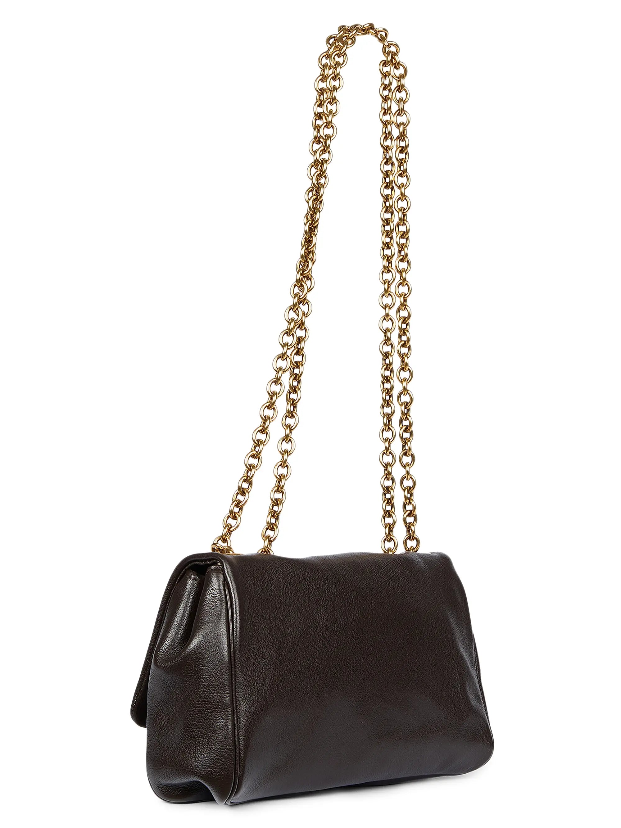 Chloé Small Heritage Leather Chain Shoulder Bag