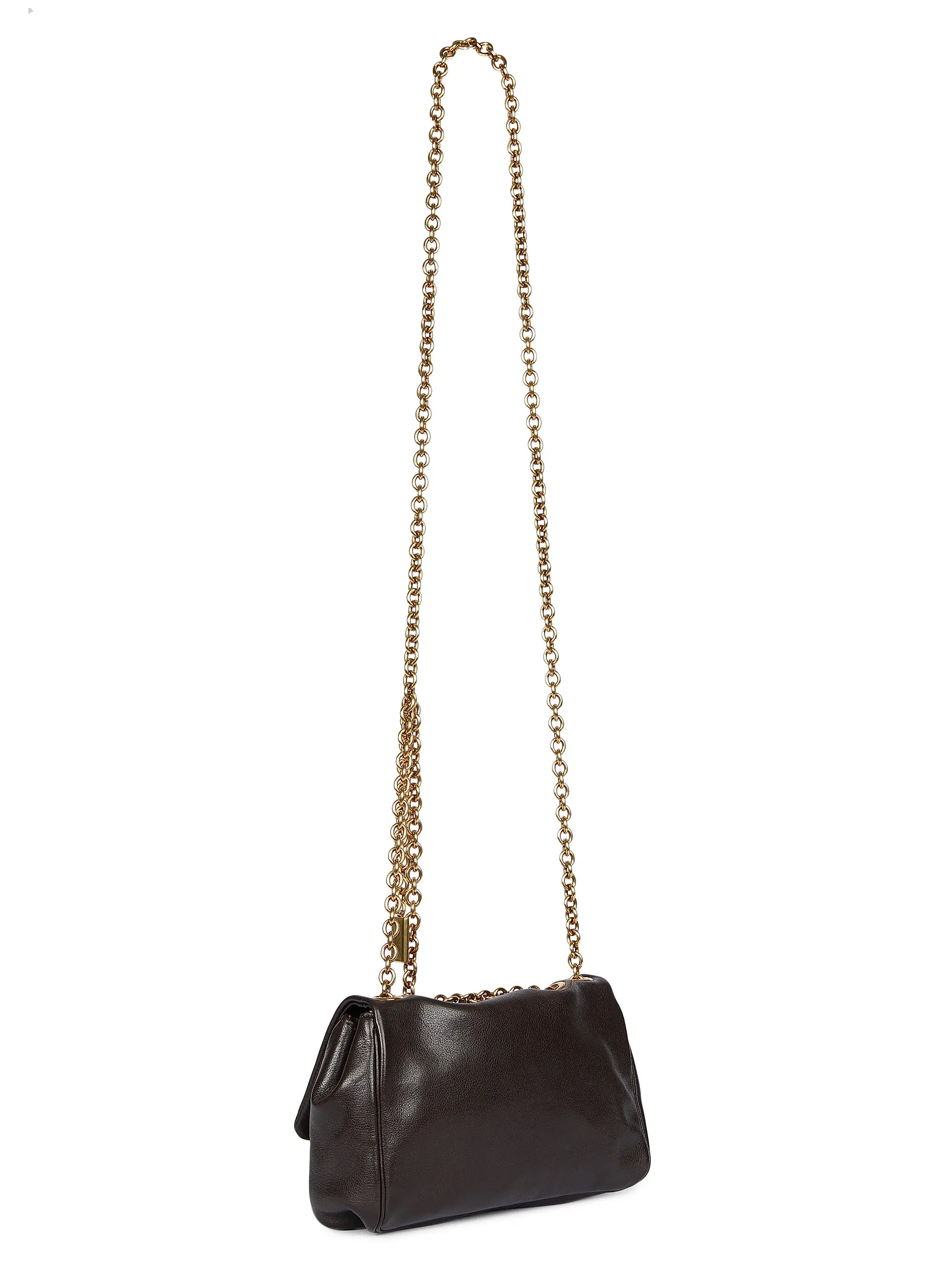 Chloé Small Heritage Leather Chain Shoulder Bag