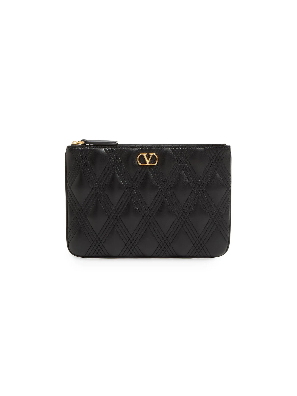 Valentino Garavani Quiltie 67 Pouch in Quilted Nappa Leather