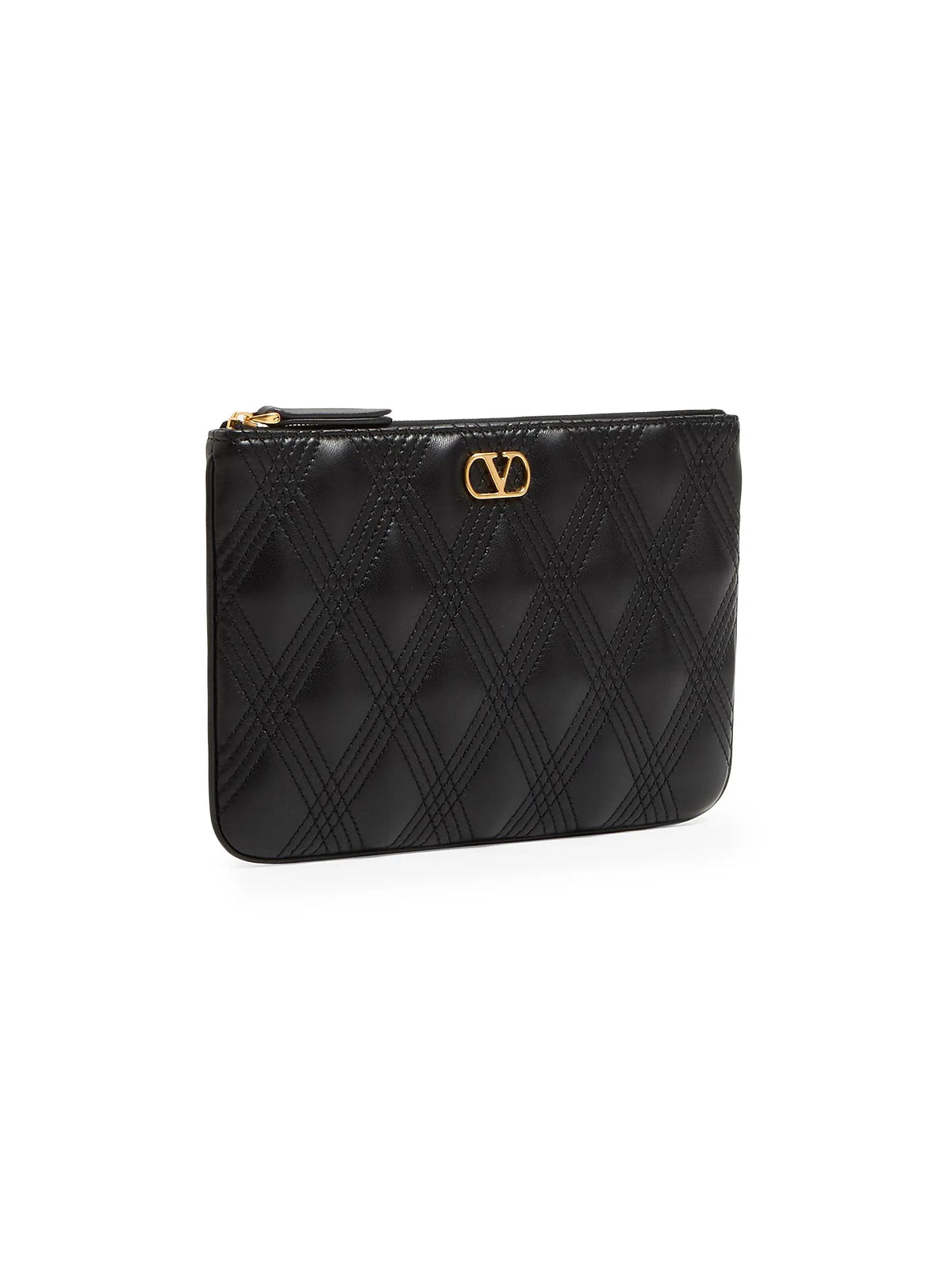 Valentino Garavani Quiltie 67 Pouch in Quilted Nappa Leather
