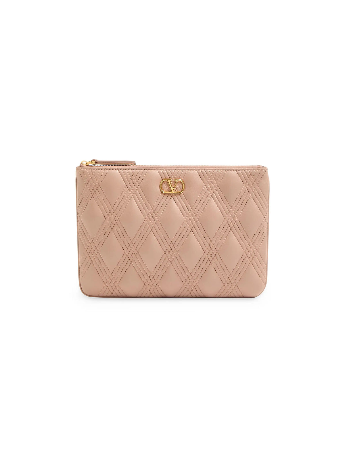 Valentino Garavani Quiltie 67 Pouch in Quilted Nappa Leather