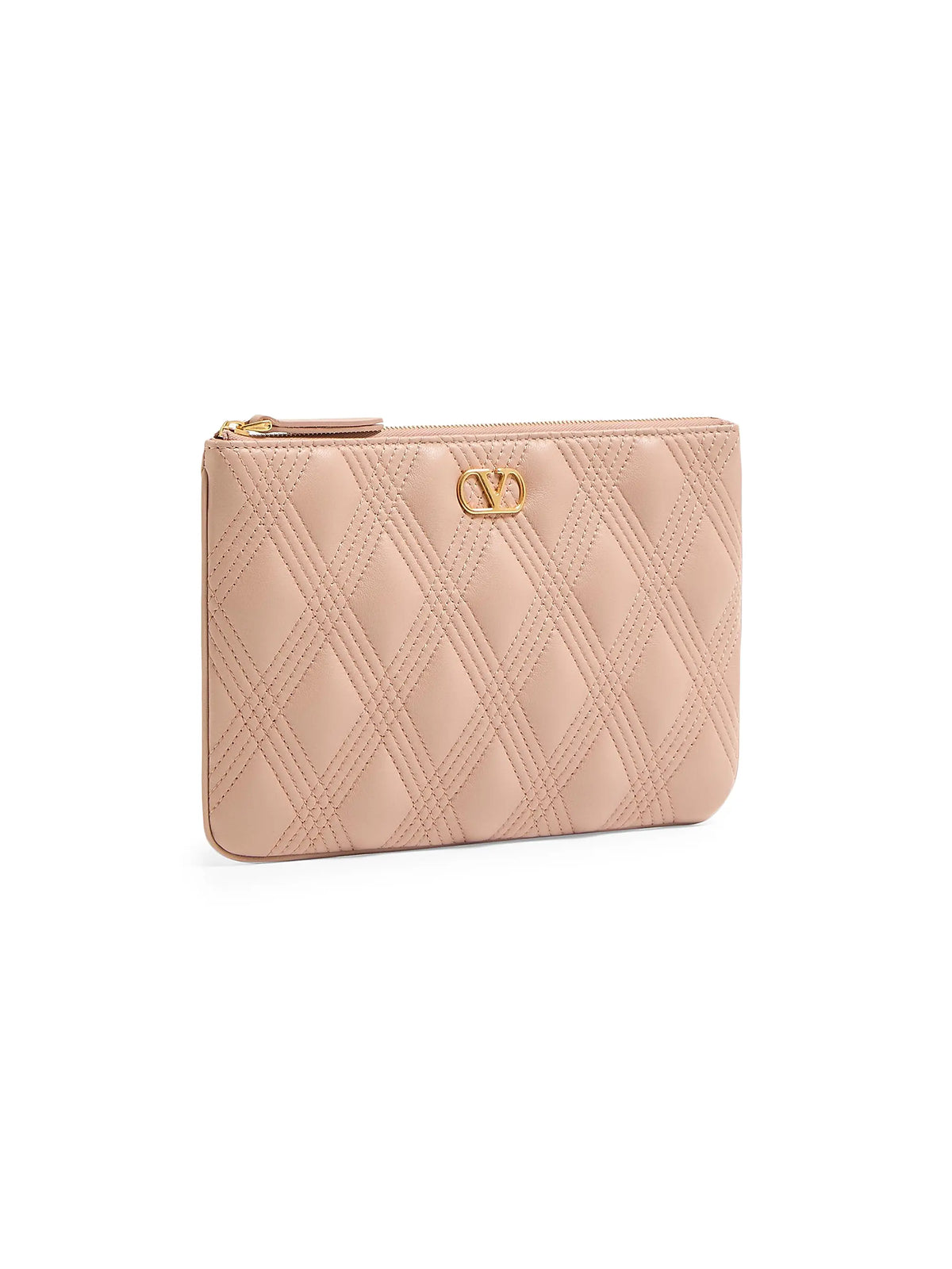 Valentino Garavani Quiltie 67 Pouch in Quilted Nappa Leather