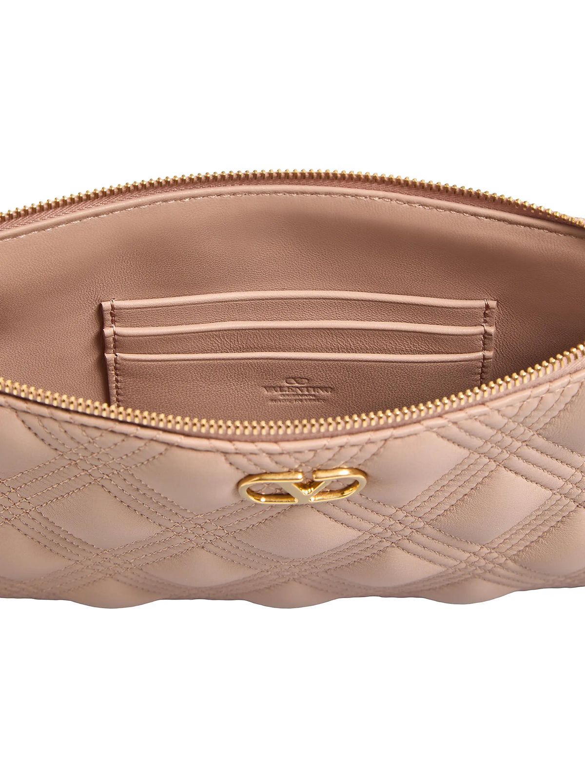 Valentino Garavani Quiltie 67 Pouch in Quilted Nappa Leather
