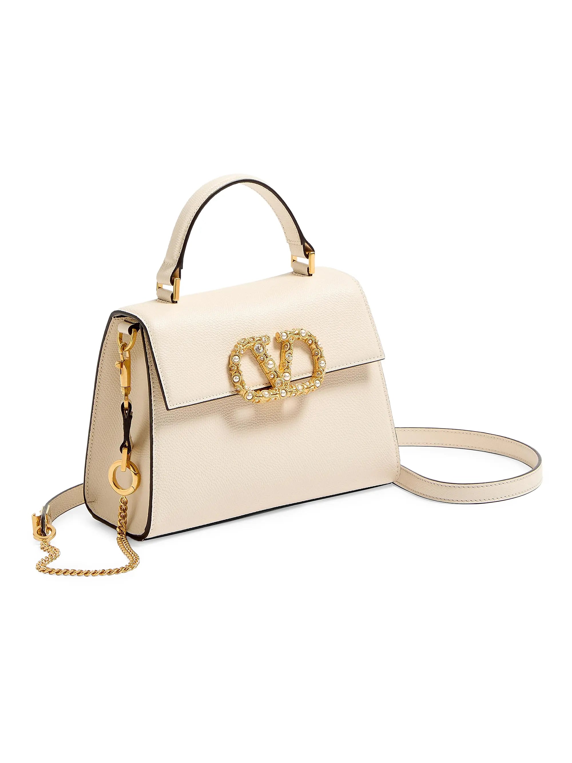 Valentino Garavani VSling Small Top Handle Bag in Grainy Calfskin