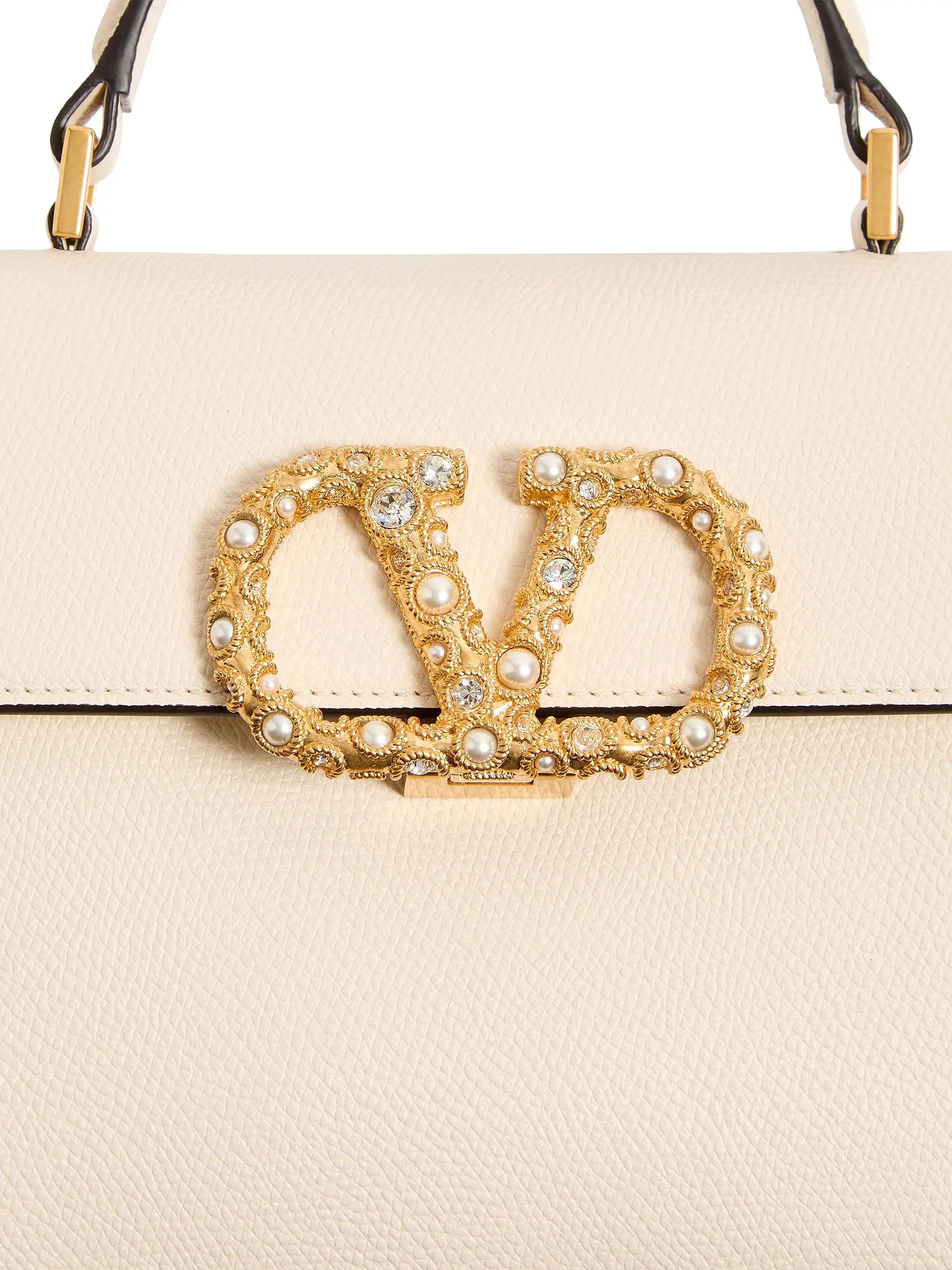 Valentino Garavani VSling Small Top Handle Bag in Grainy Calfskin