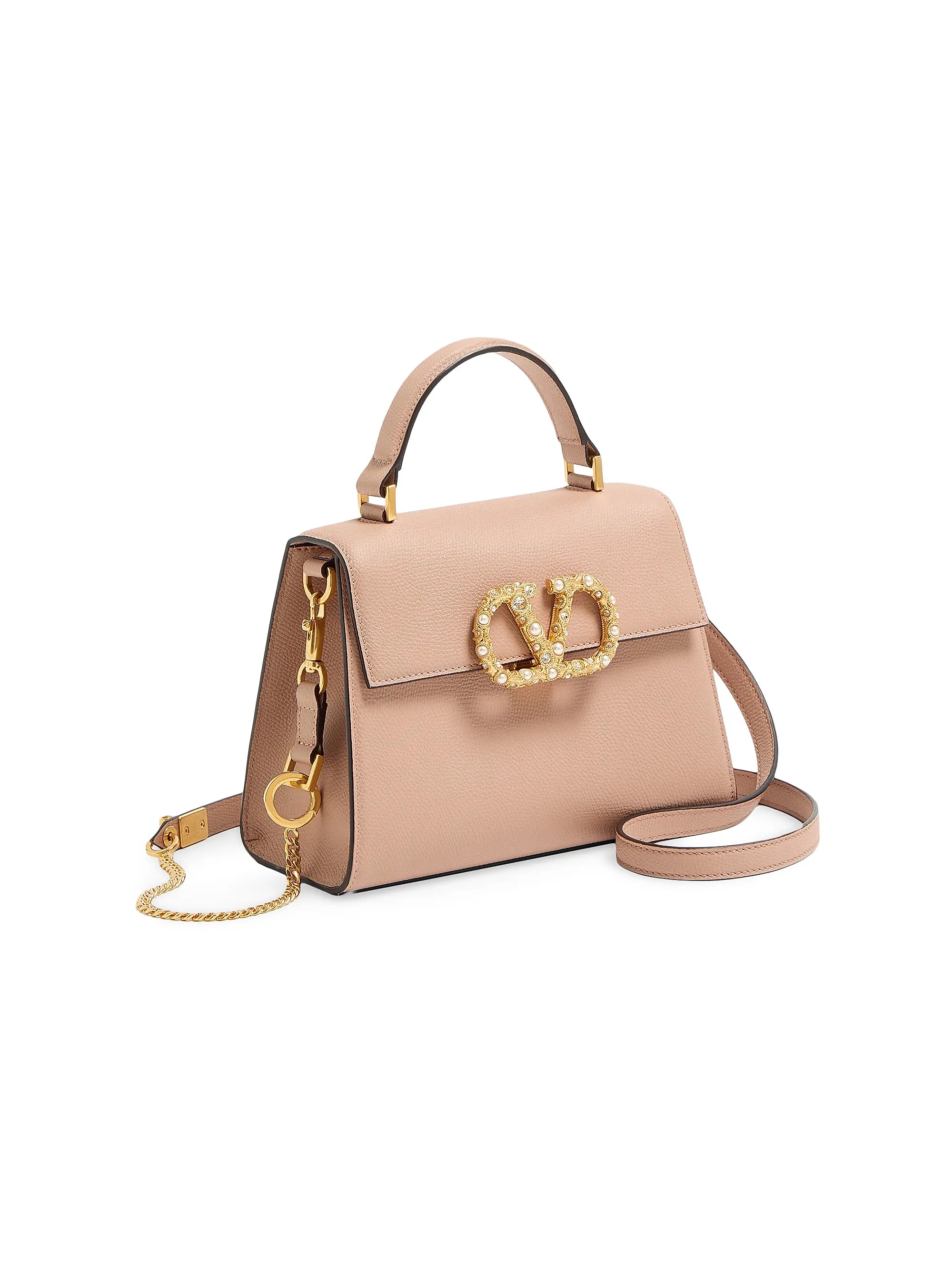 Valentino Garavani VSling Small Top Handle Bag in Grainy Calfskin