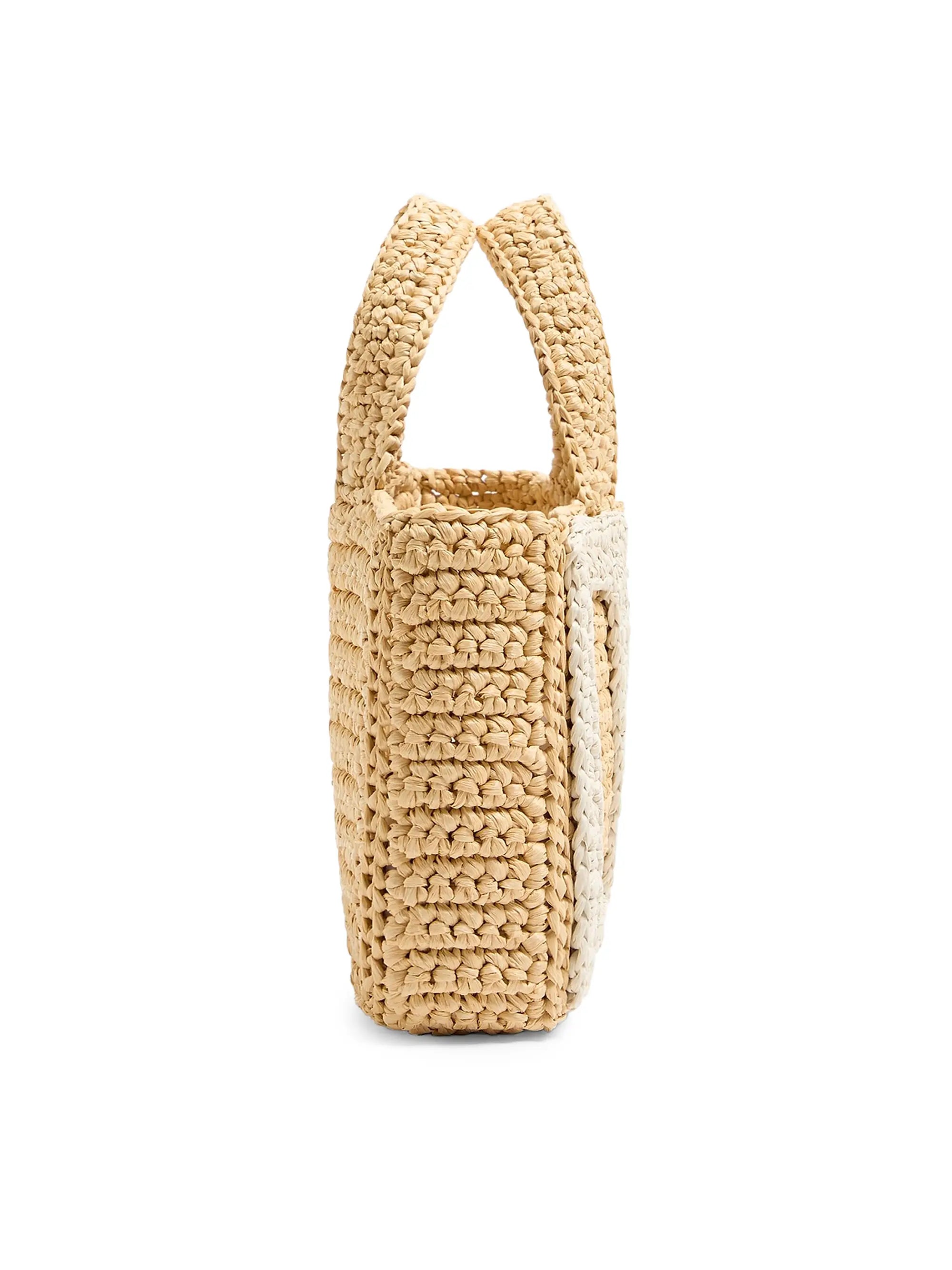 Valentino Garavani Viva Superstar Small Shopping Bag in Raffia