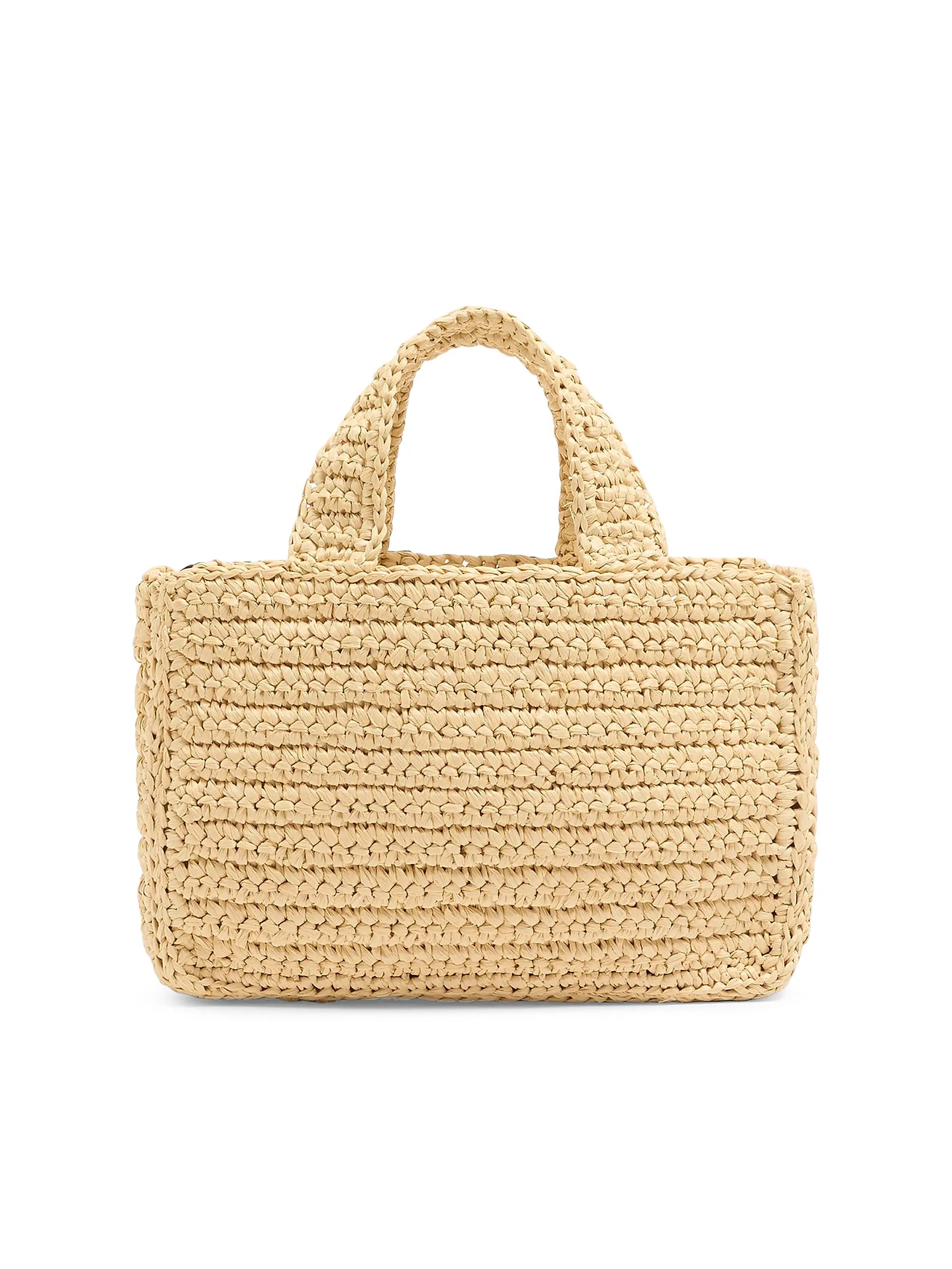 Valentino Garavani Viva Superstar Small Shopping Bag in Raffia