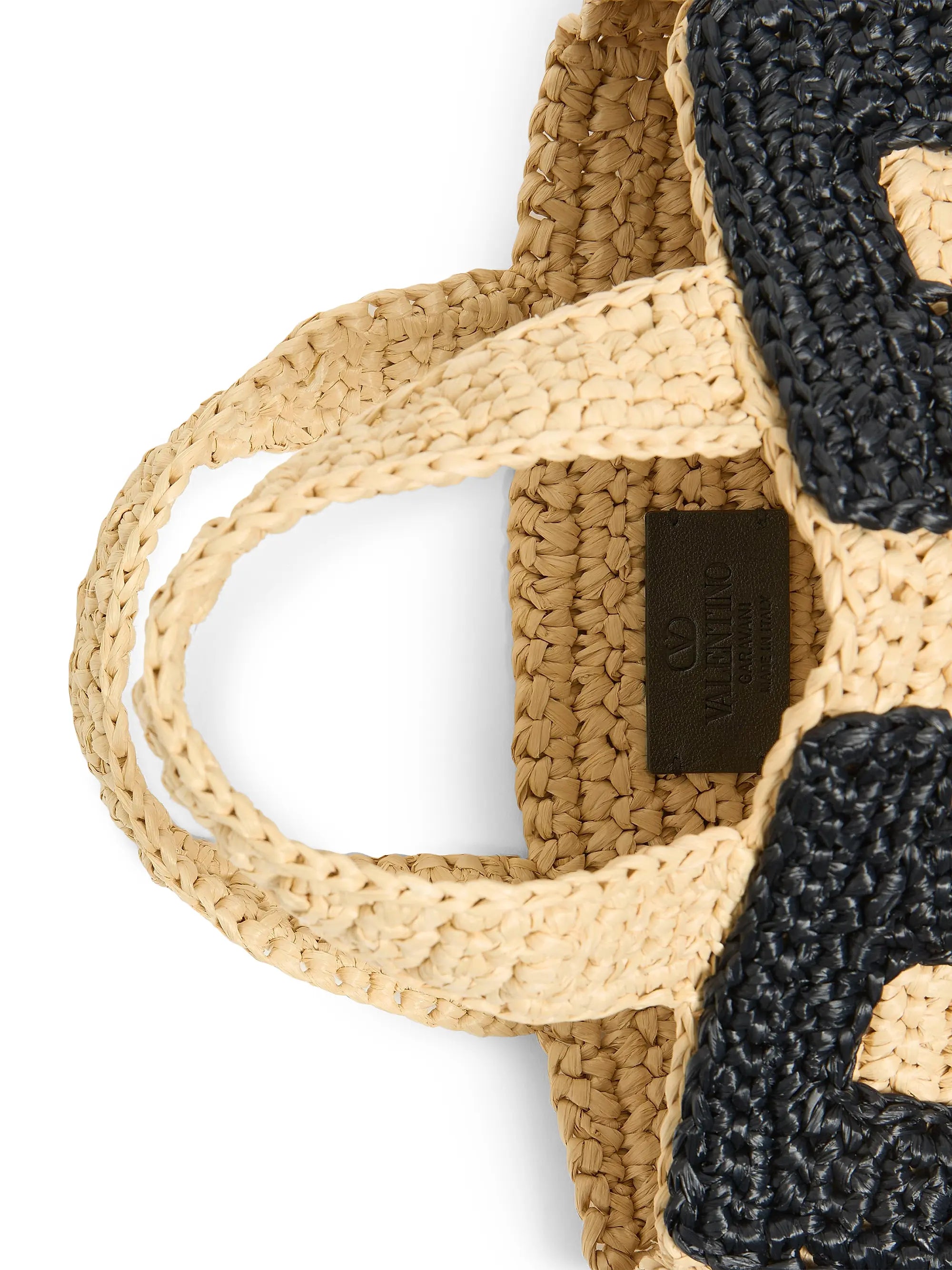 Valentino Garavani Viva Superstar Small Shopping Bag in Raffia