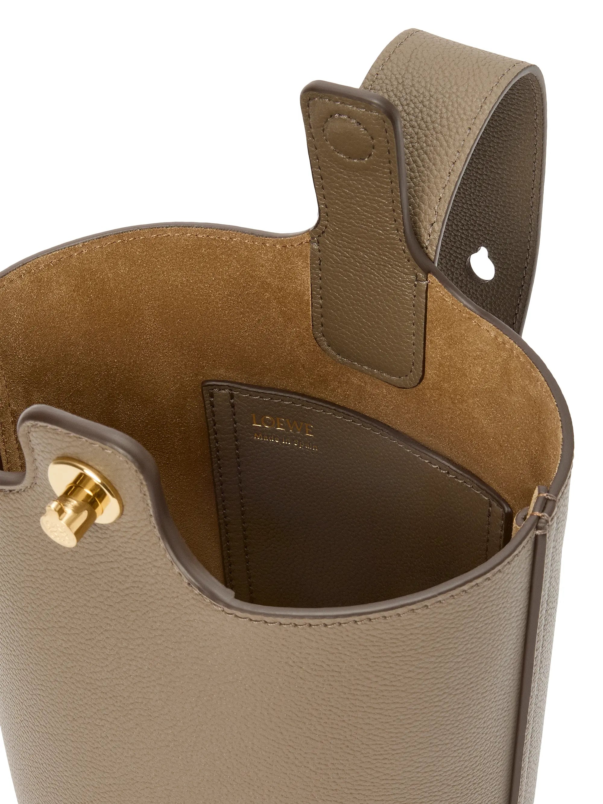 LOEWE Mini Pebble Leather Bucket Bag
