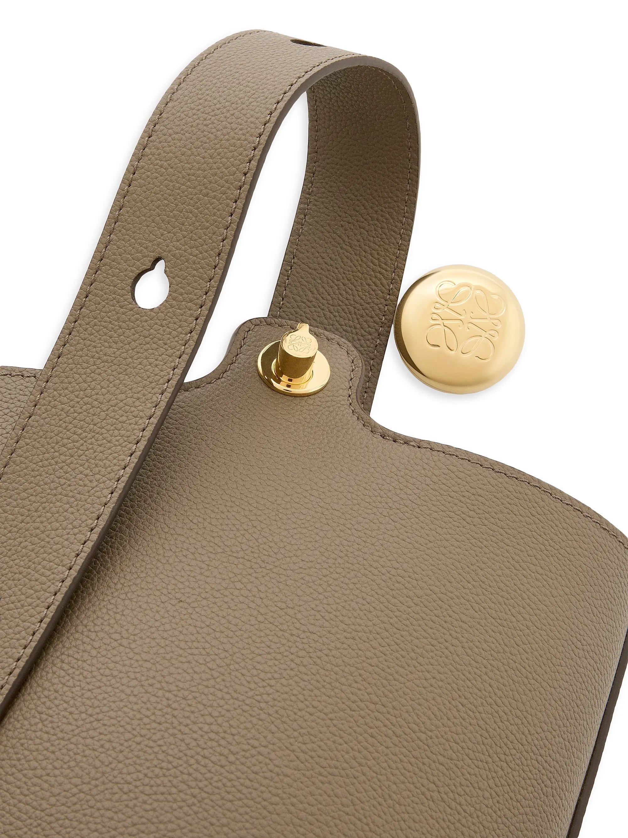 LOEWE Mini Pebble Leather Bucket Bag