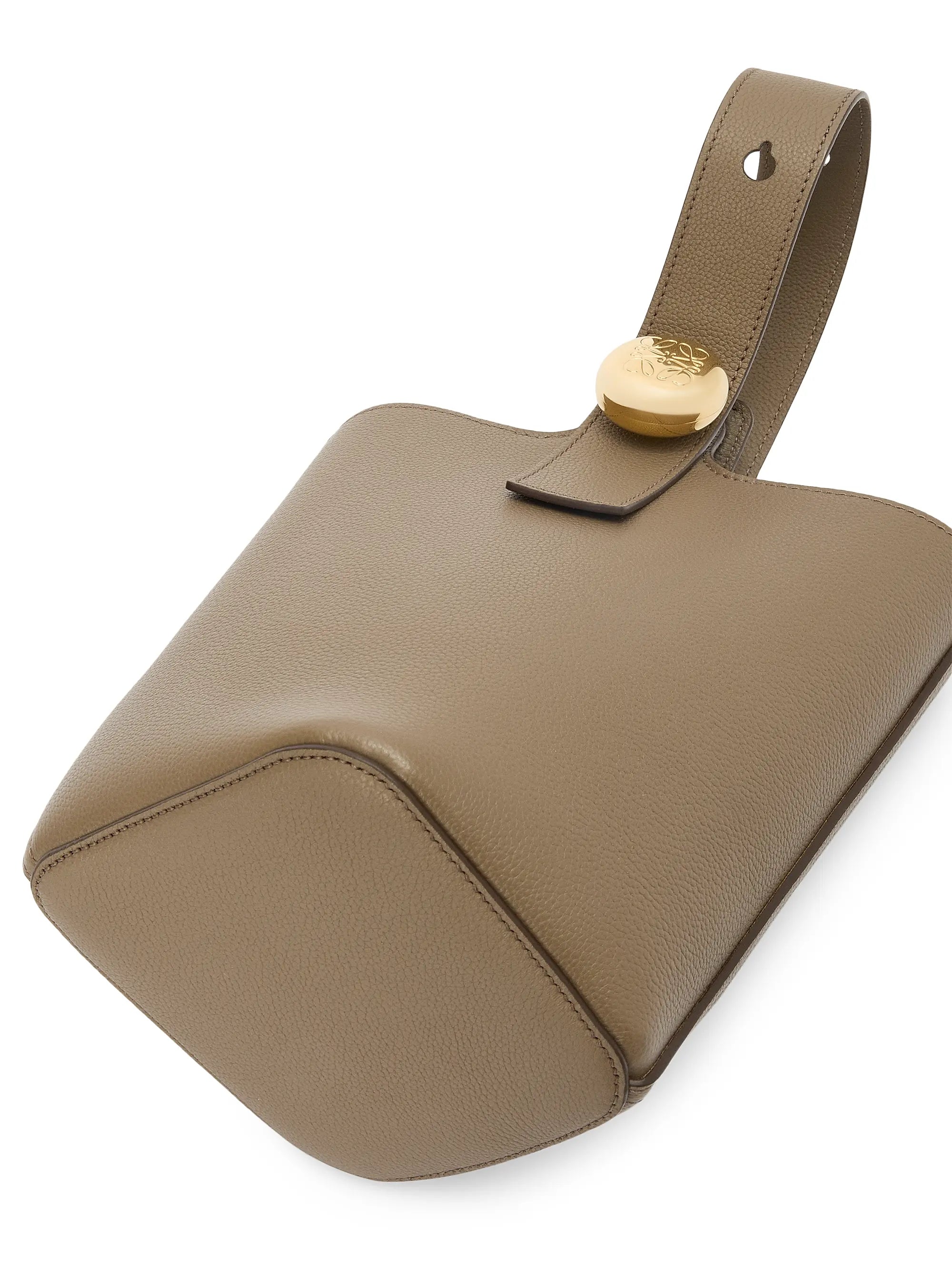 LOEWE Mini Pebble Leather Bucket Bag