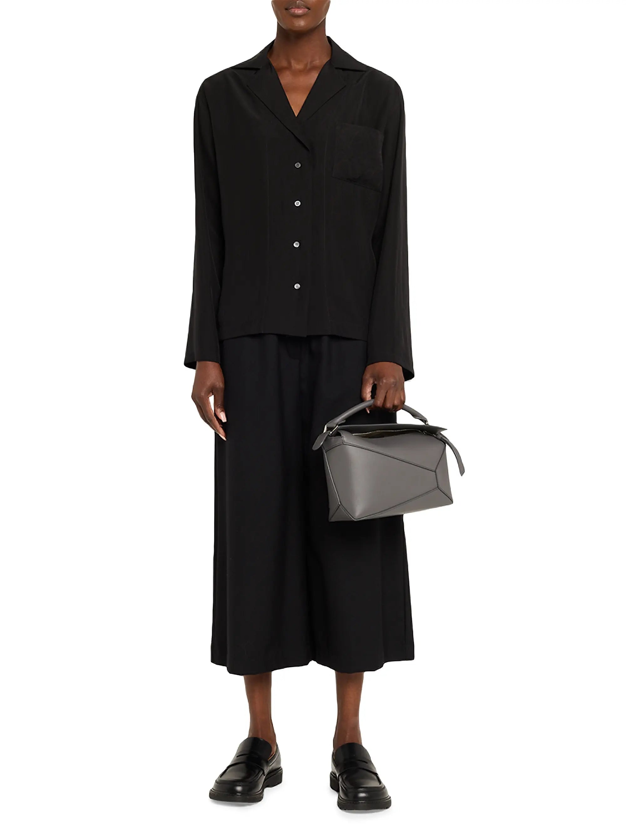 LOEWE Small Puzzle Edge Leather Shoulder Bag