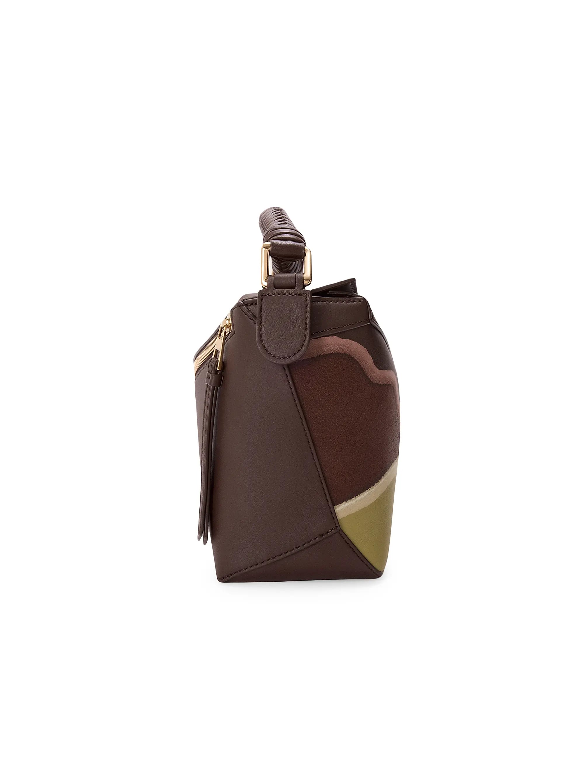 LOEWE Puzzle Edge Landscape Leather Top Handle Bag