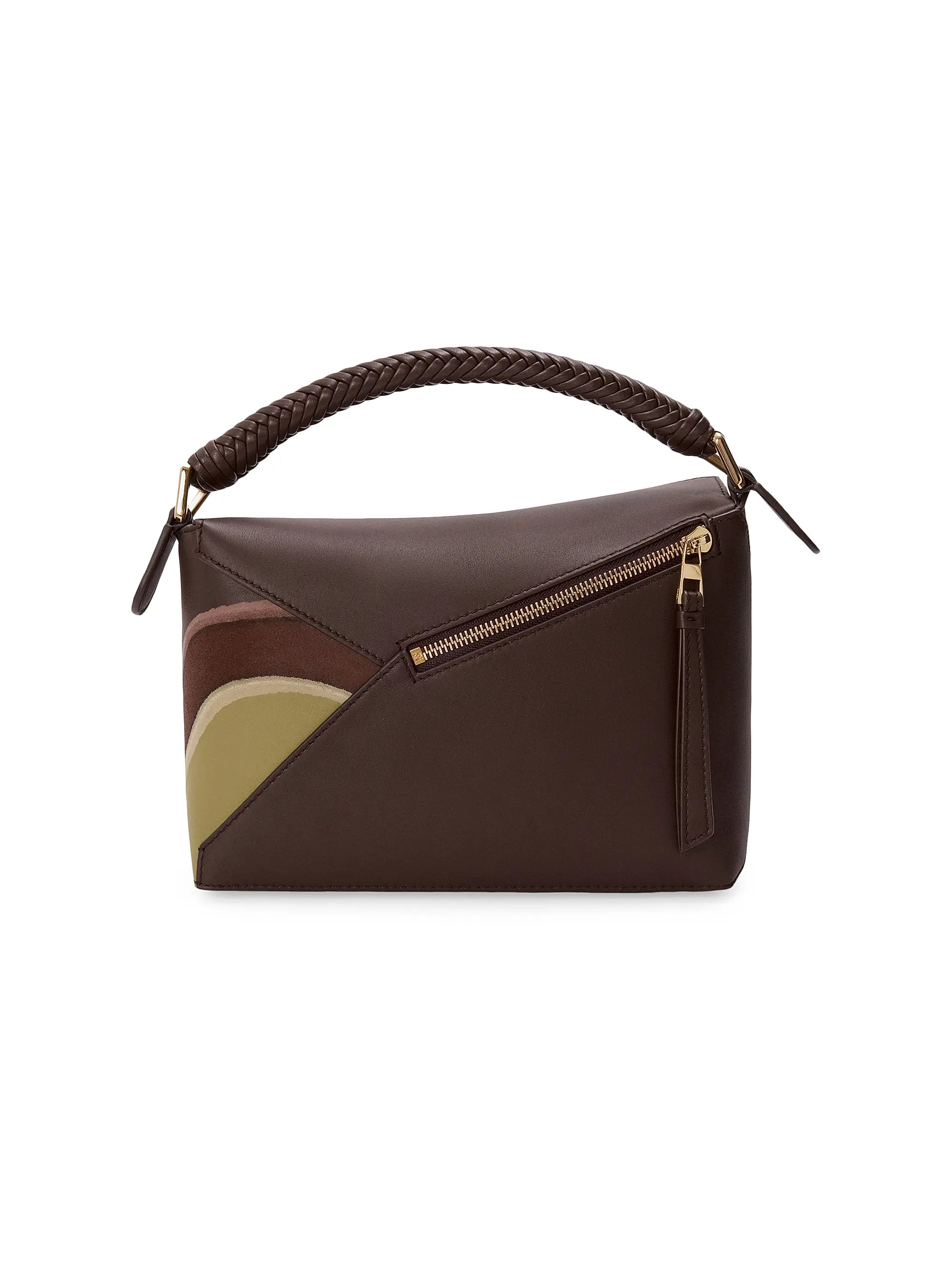 LOEWE Puzzle Edge Landscape Leather Top Handle Bag