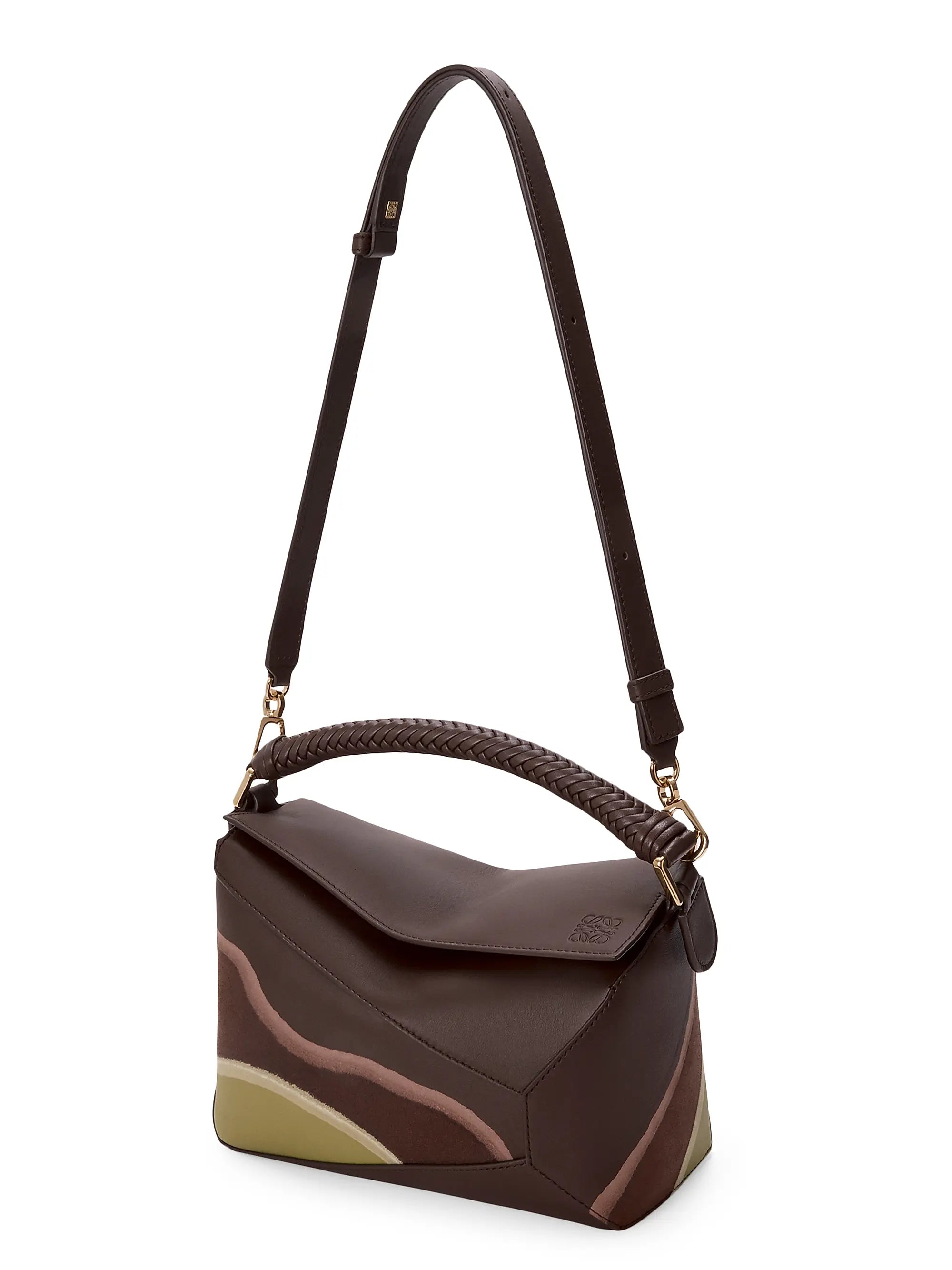 LOEWE Puzzle Edge Landscape Leather Top Handle Bag