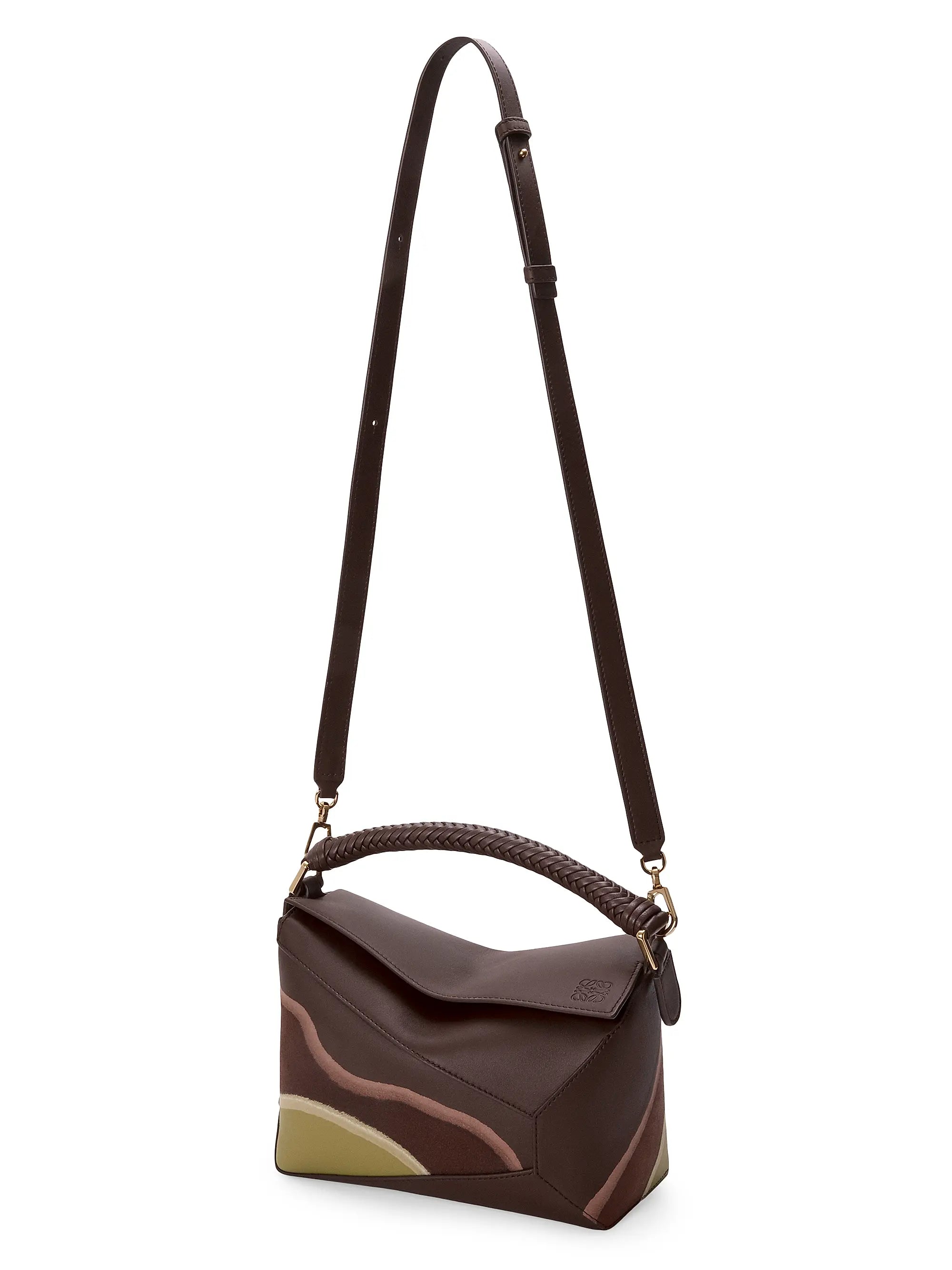 LOEWE Puzzle Edge Landscape Leather Top Handle Bag