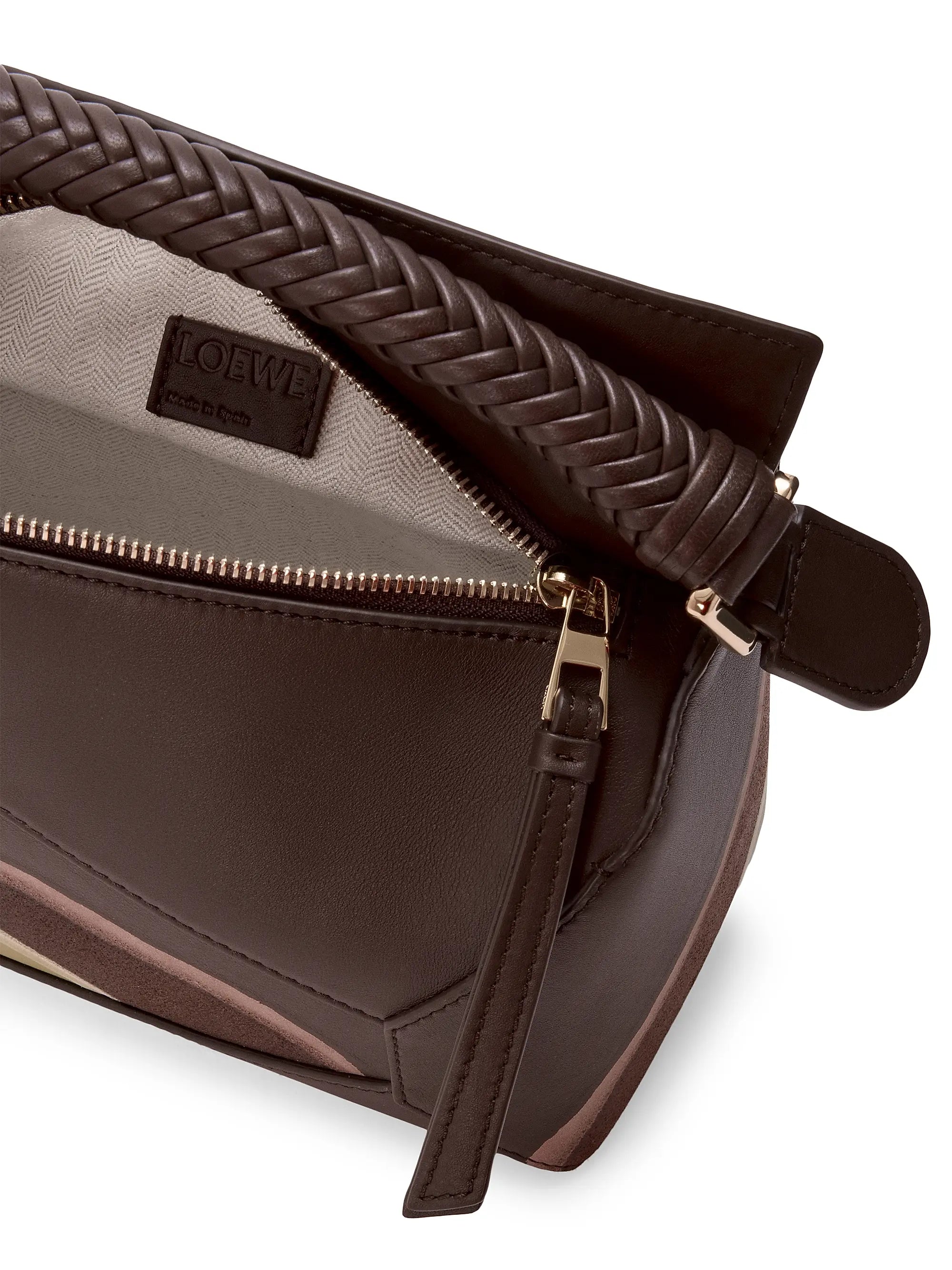 LOEWE Puzzle Edge Landscape Leather Top Handle Bag