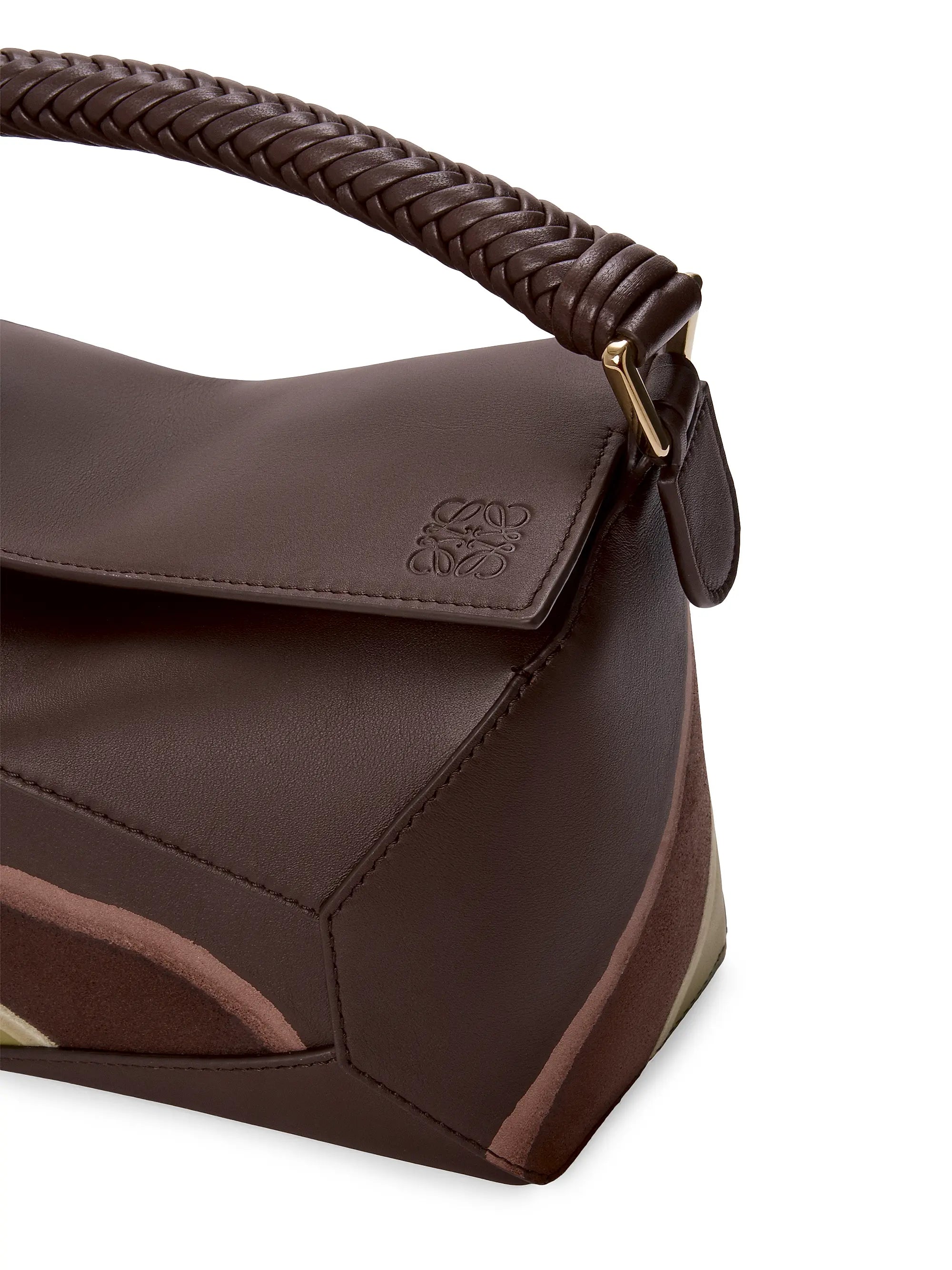 LOEWE Puzzle Edge Landscape Leather Top Handle Bag