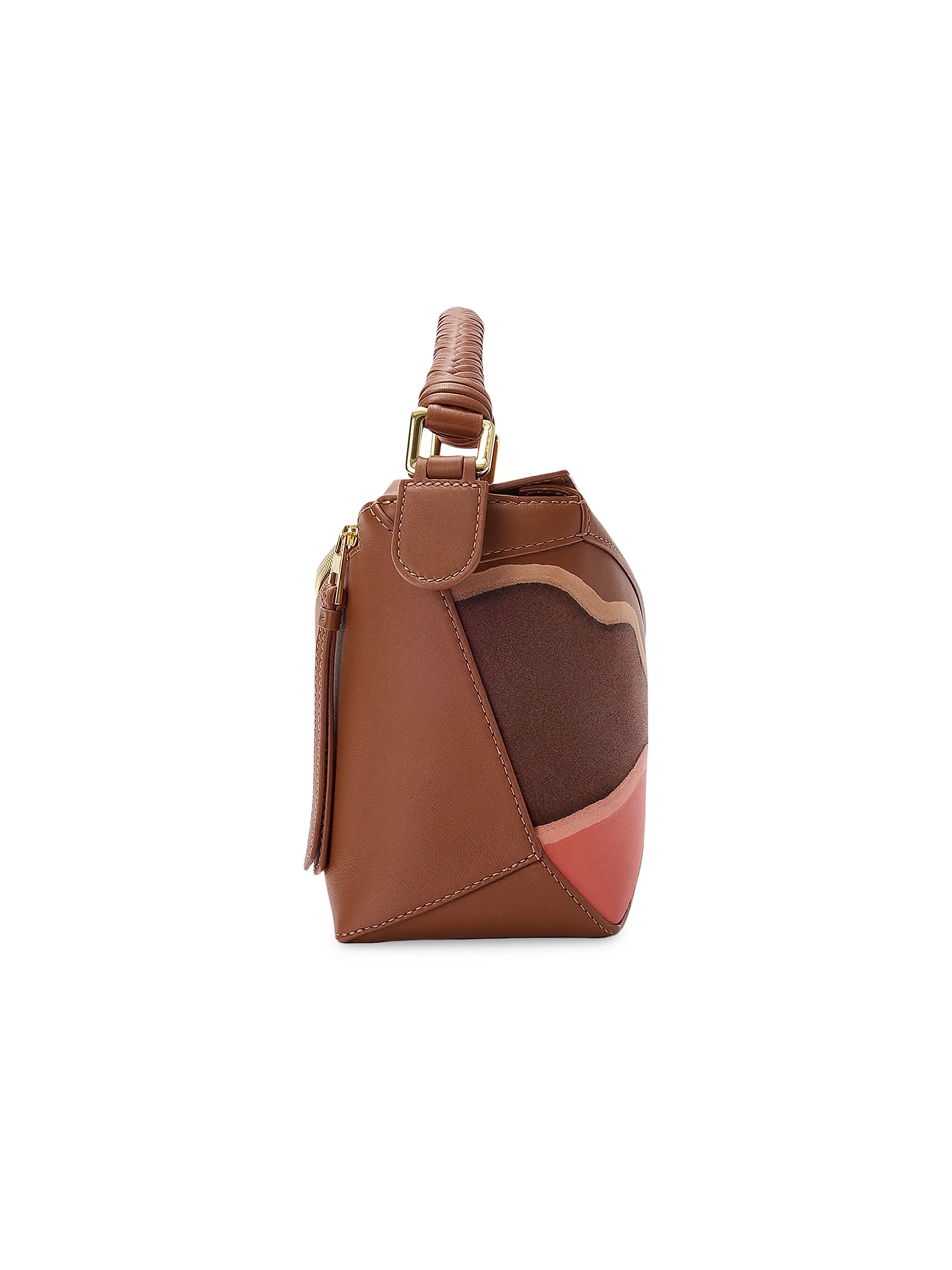 LOEWE Puzzle Edge Landscape Leather Top Handle Bag