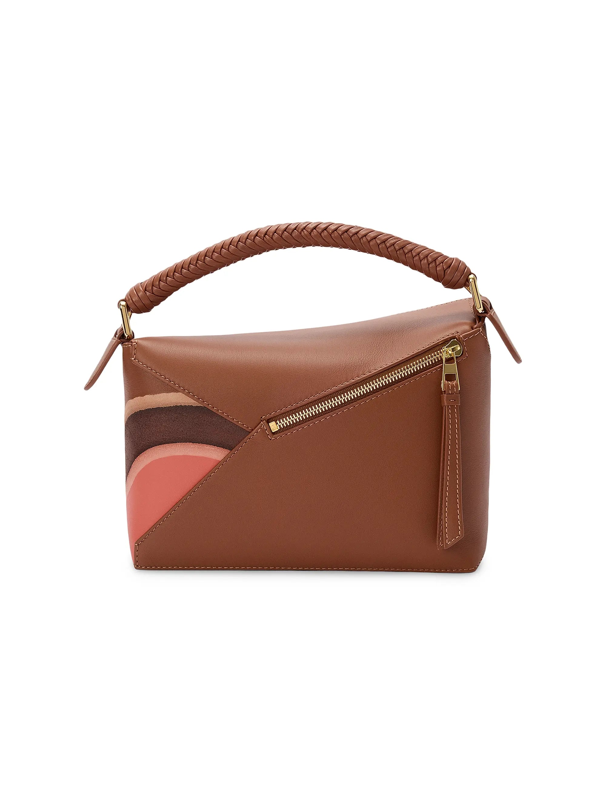 LOEWE Puzzle Edge Landscape Leather Top Handle Bag
