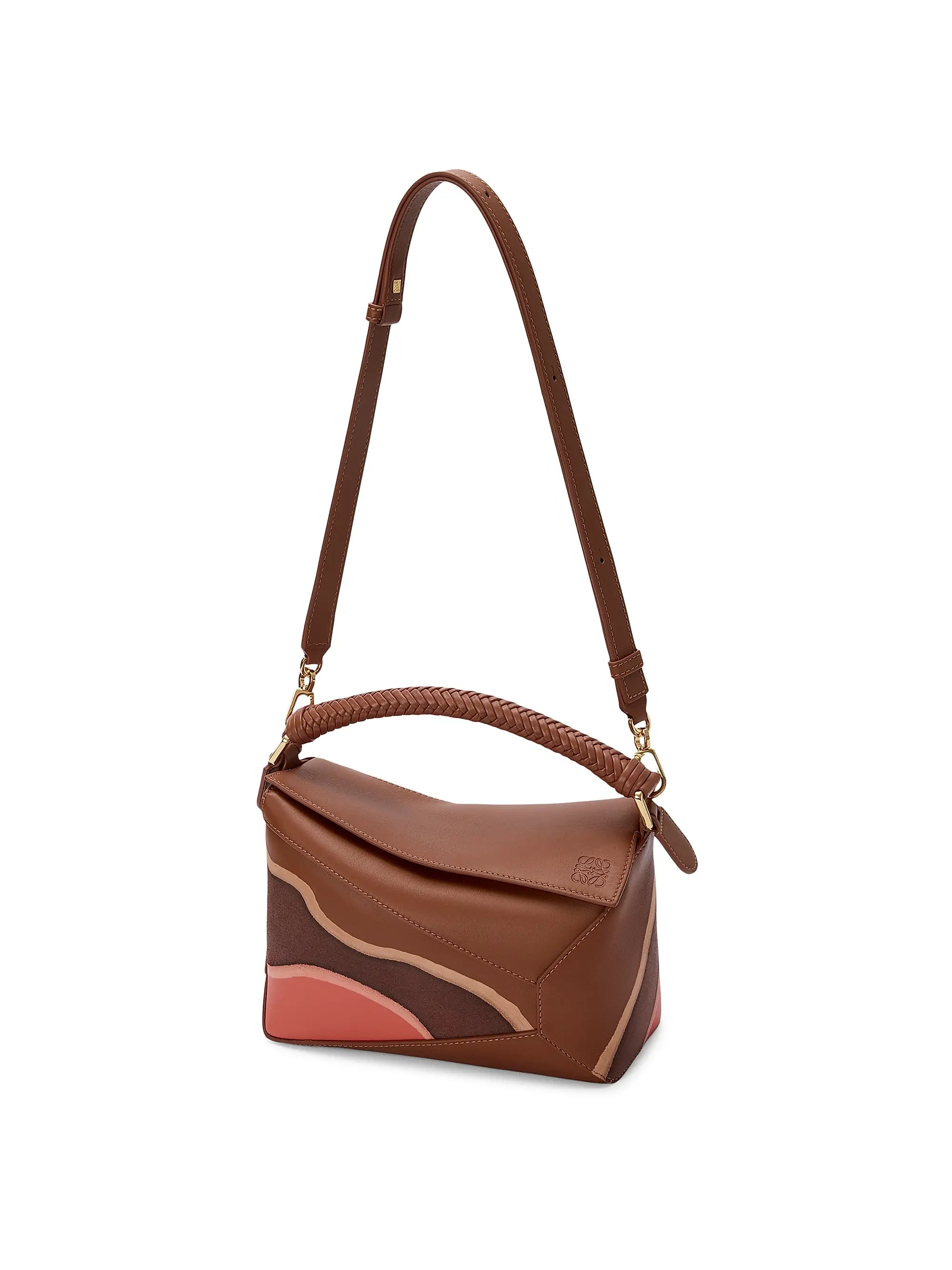 LOEWE Puzzle Edge Landscape Leather Top Handle Bag