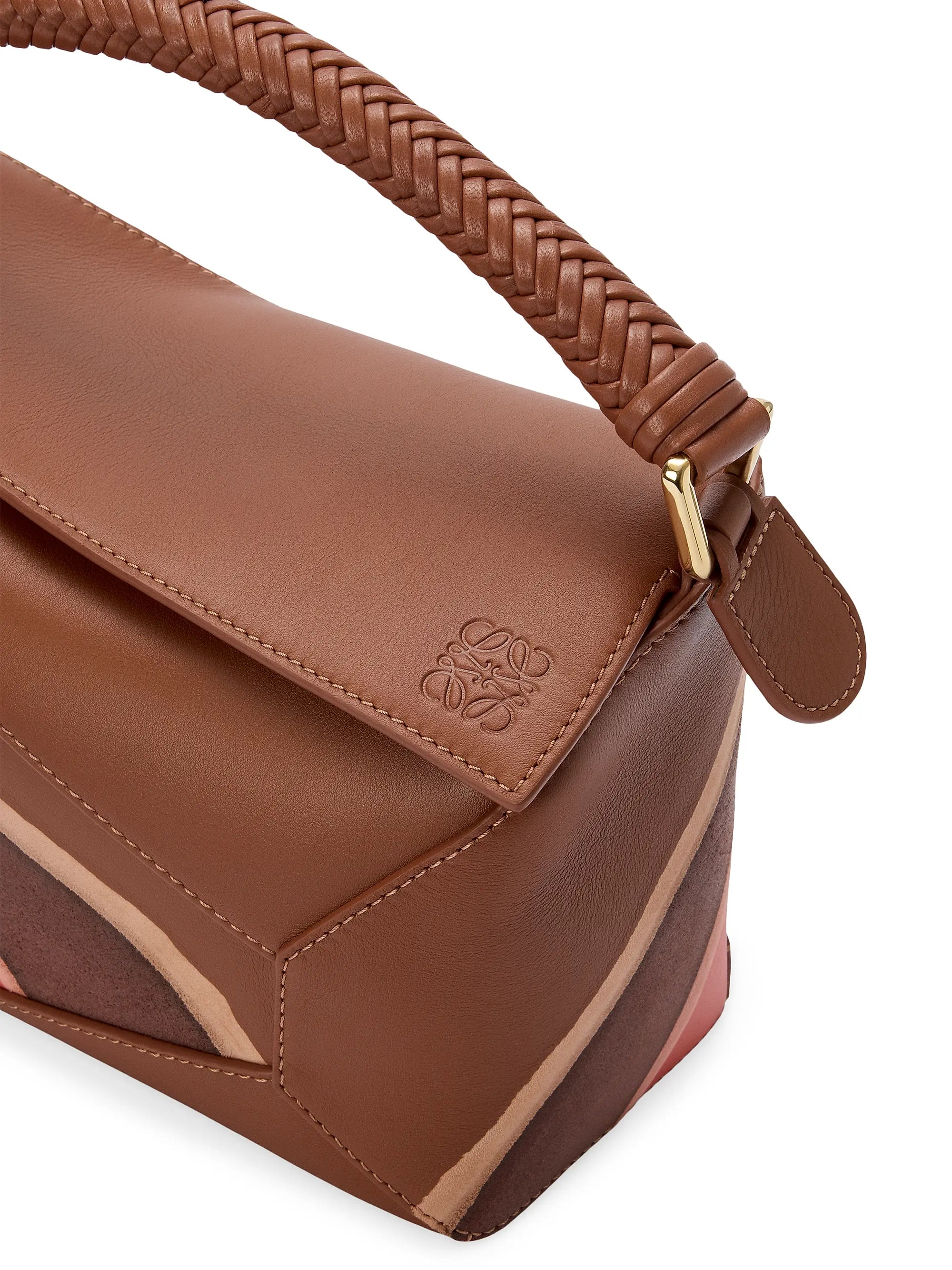 LOEWE Puzzle Edge Landscape Leather Top Handle Bag